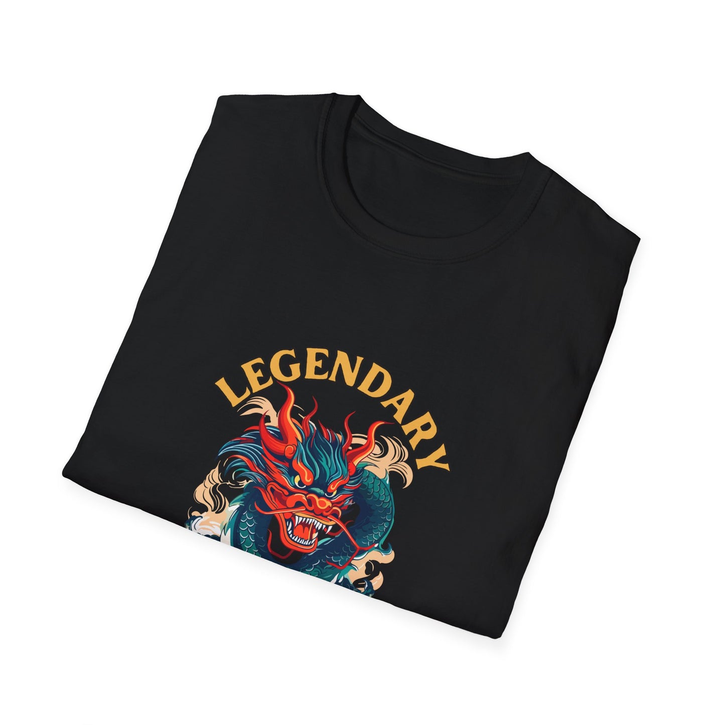 Coiled Legendary Dragon Unisex Softstyle T-Shirt