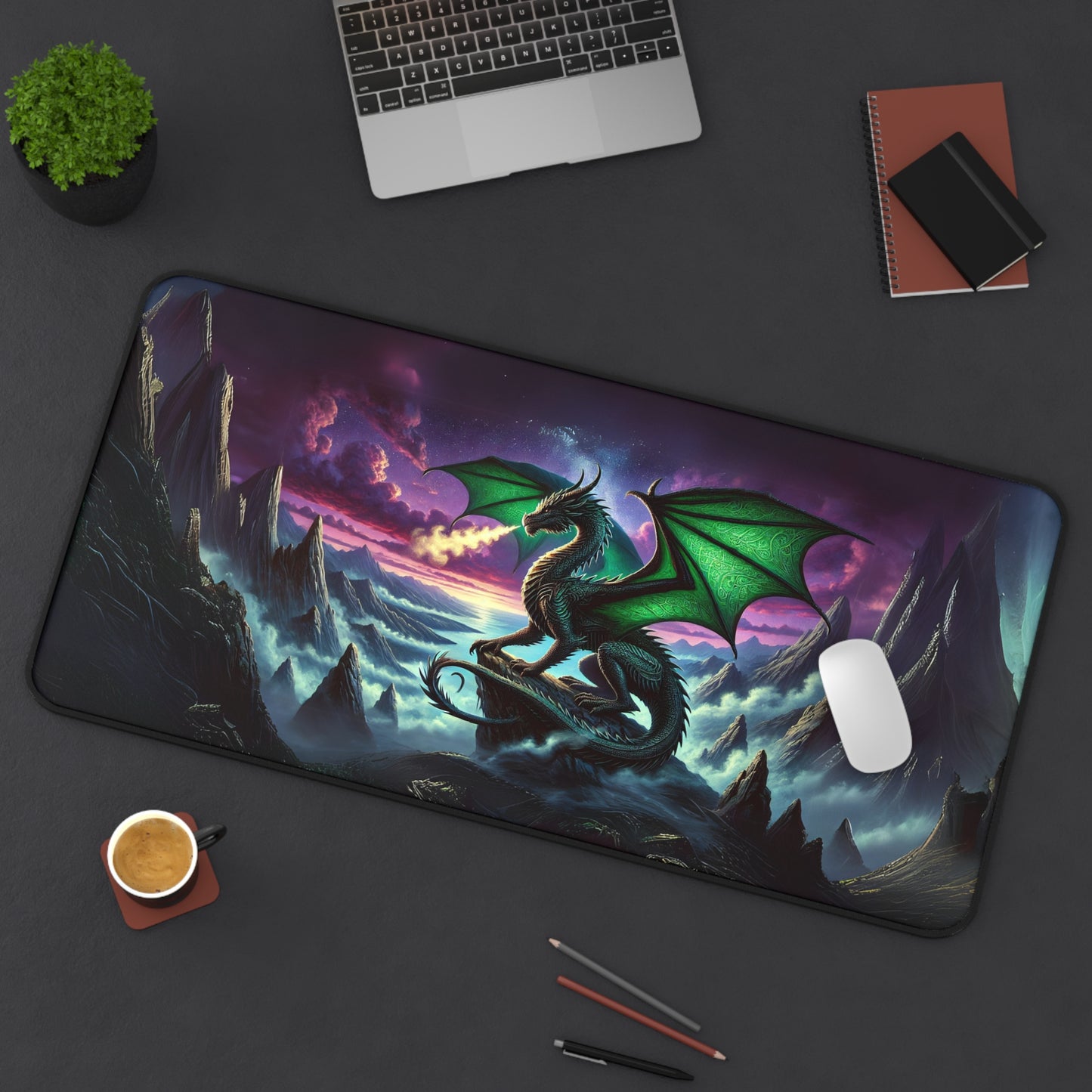 Verdant Sentinel Gaming Desk Mat