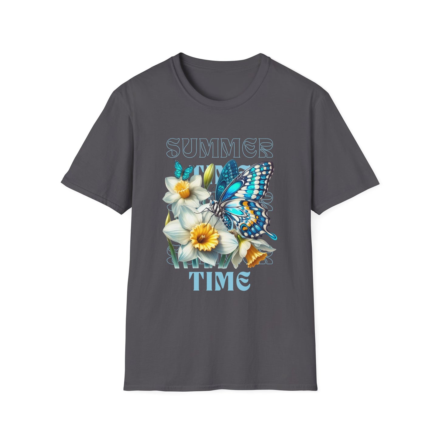 Celebrate the Joy of Summer with Our Butterfly Blooms Unisex Softstyle T-Shirt