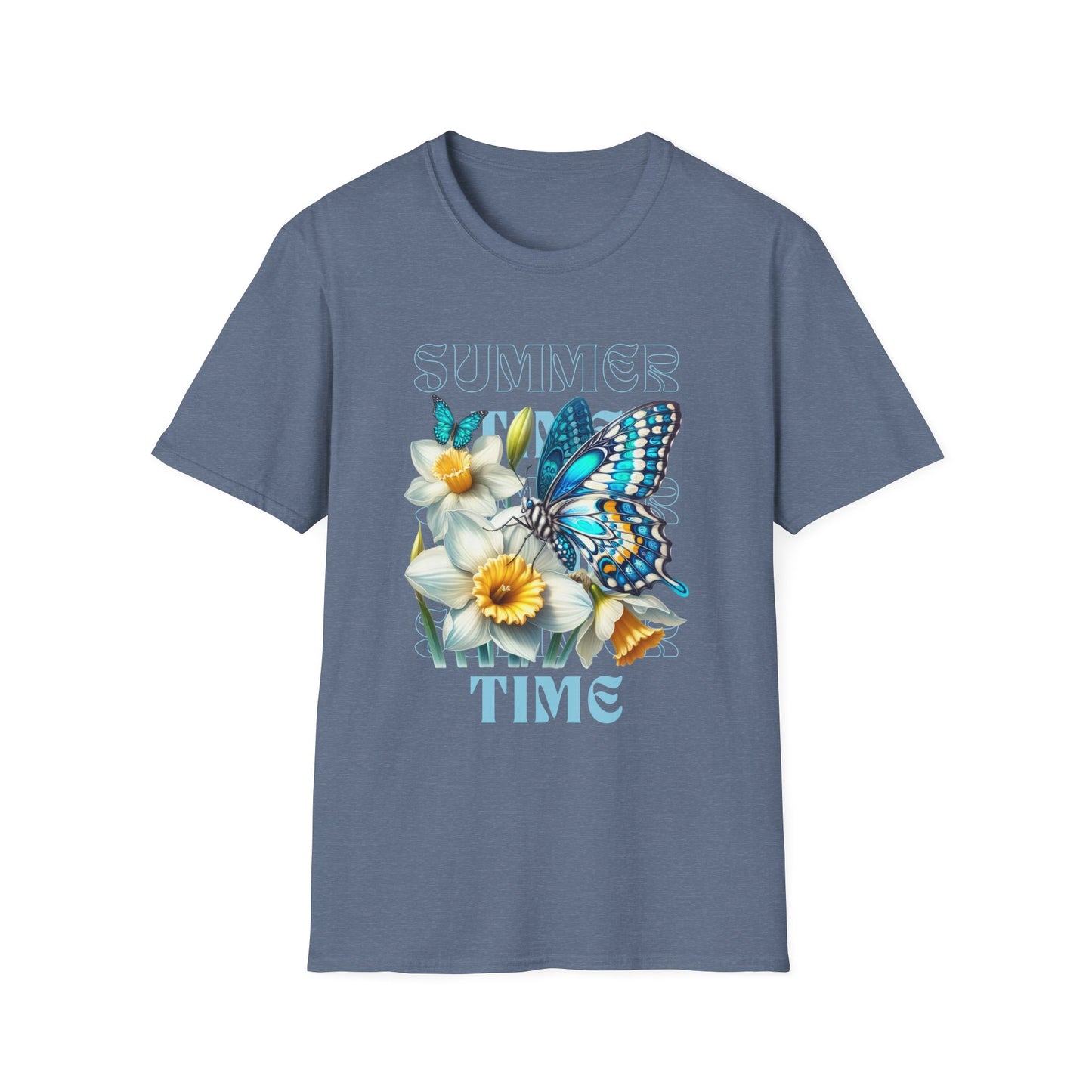 Celebrate the Joy of Summer with Our Butterfly Blooms Unisex Softstyle T-Shirt