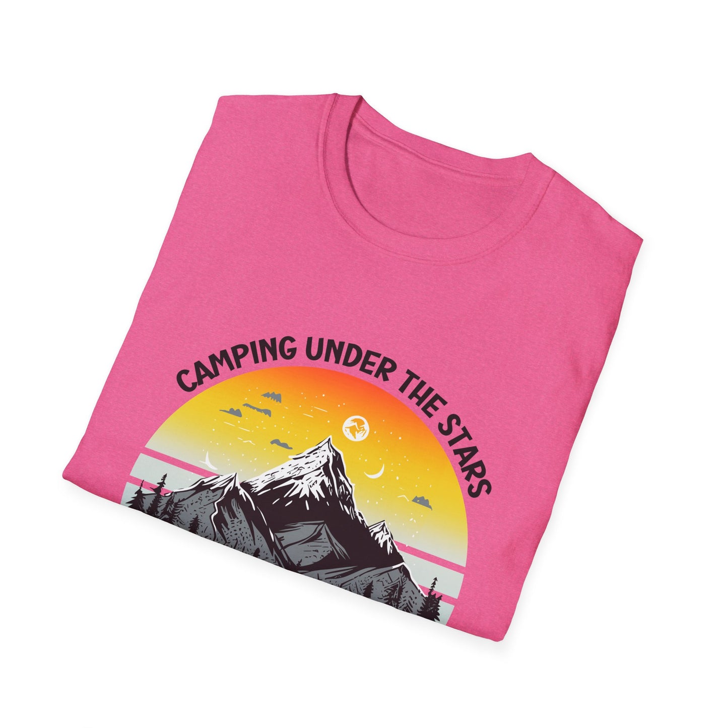 “Camping Under the Stars” Unisex Softstyle T-Shirt