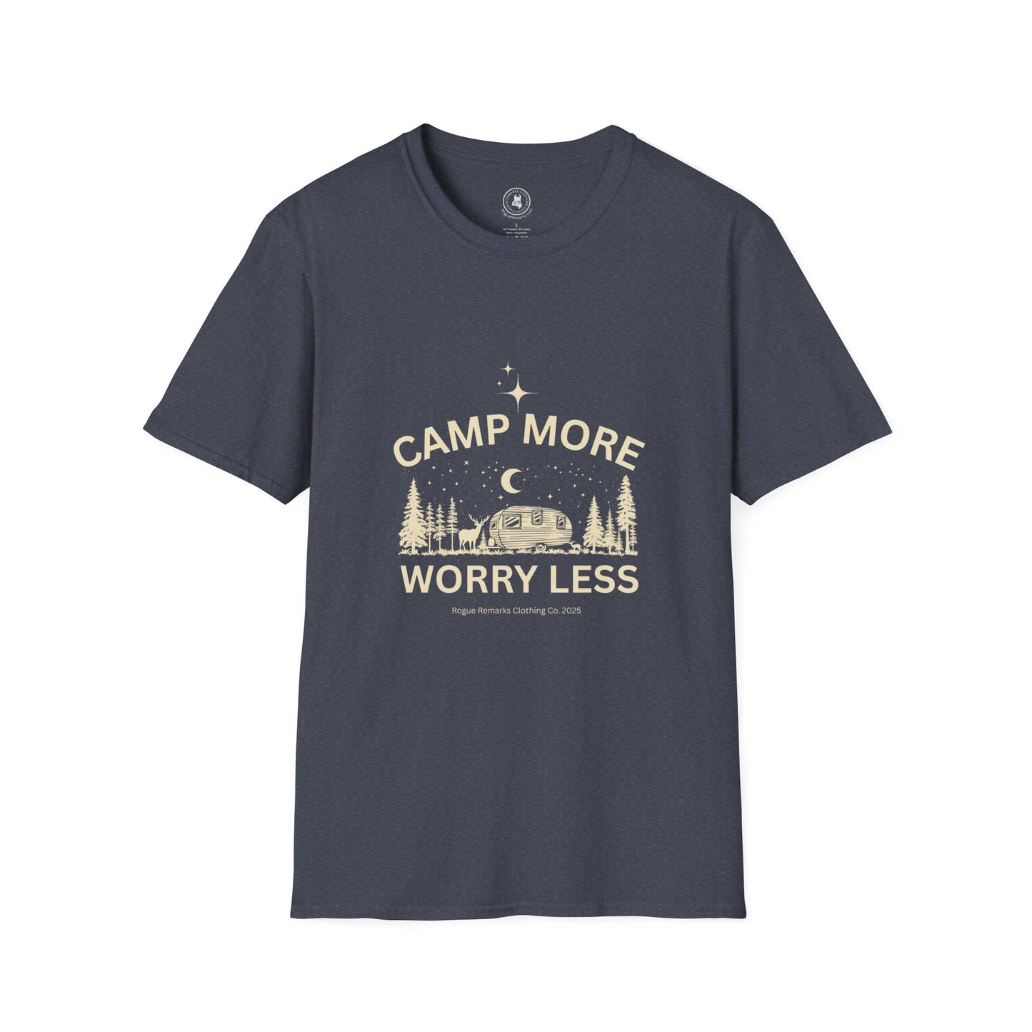 Camp More, Worry Less Tee – Stargazer Edition Unisex T-Shirt