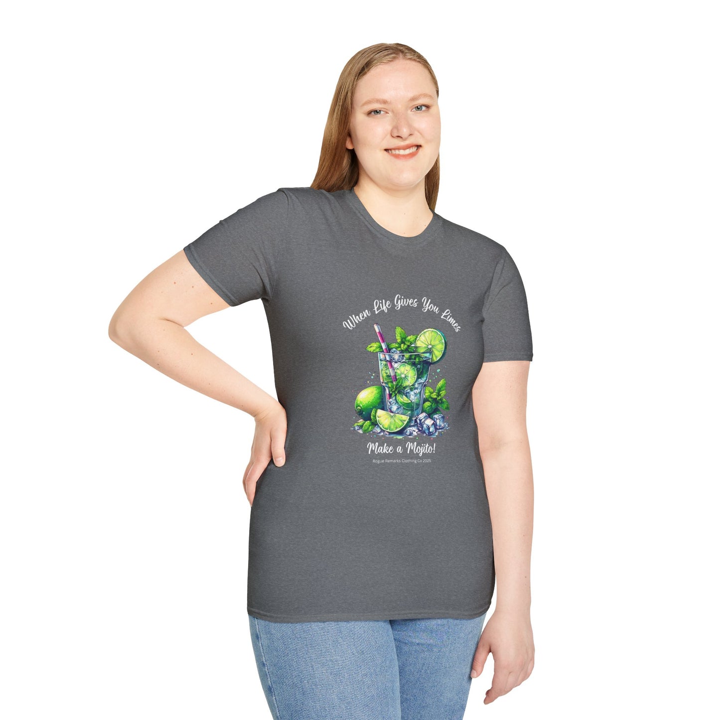 When Life Gives You Limes… Make a Mojito! Unisex Softstyle T-Shirt