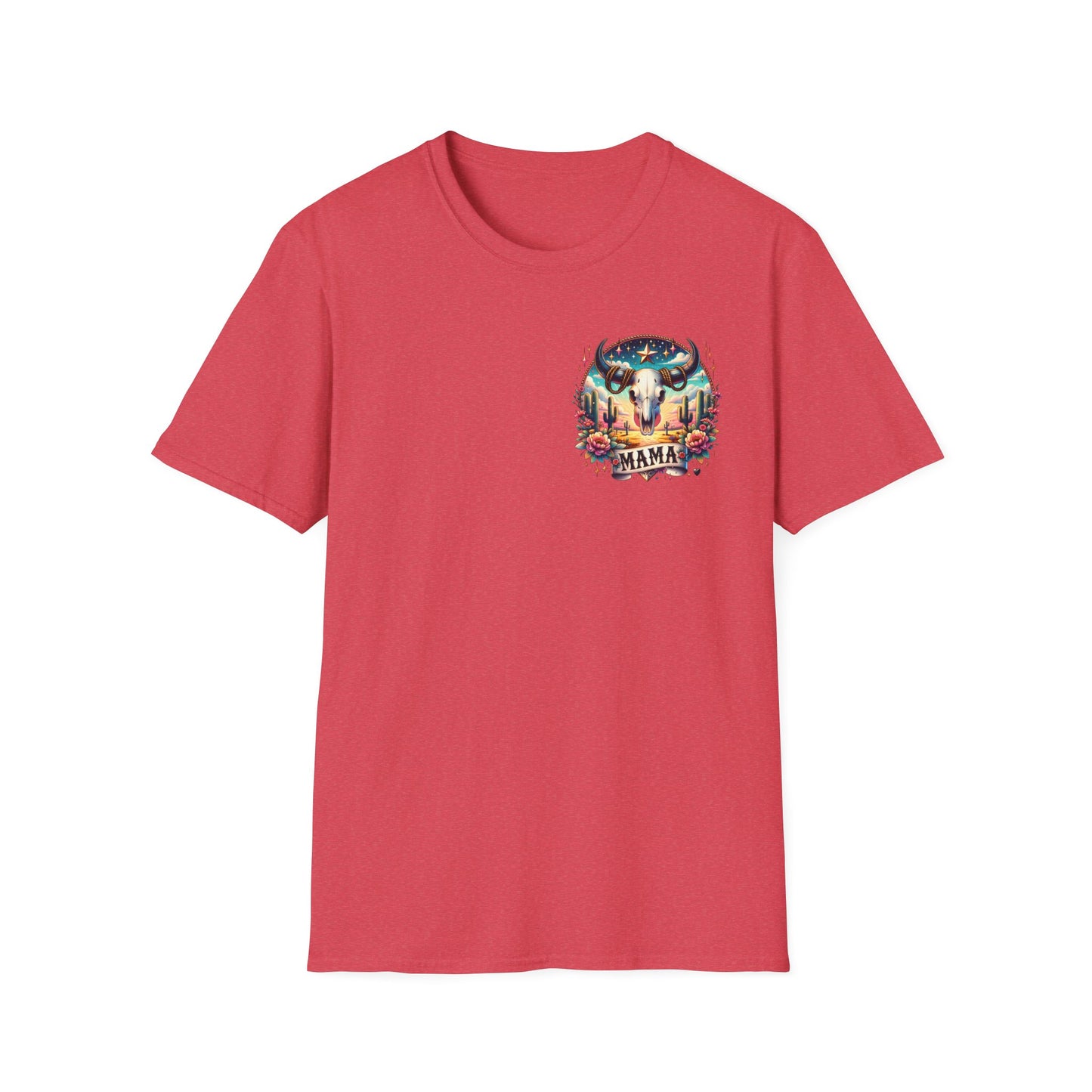 “Mama” Bull Skull Unisex Softstyle T-Shirt