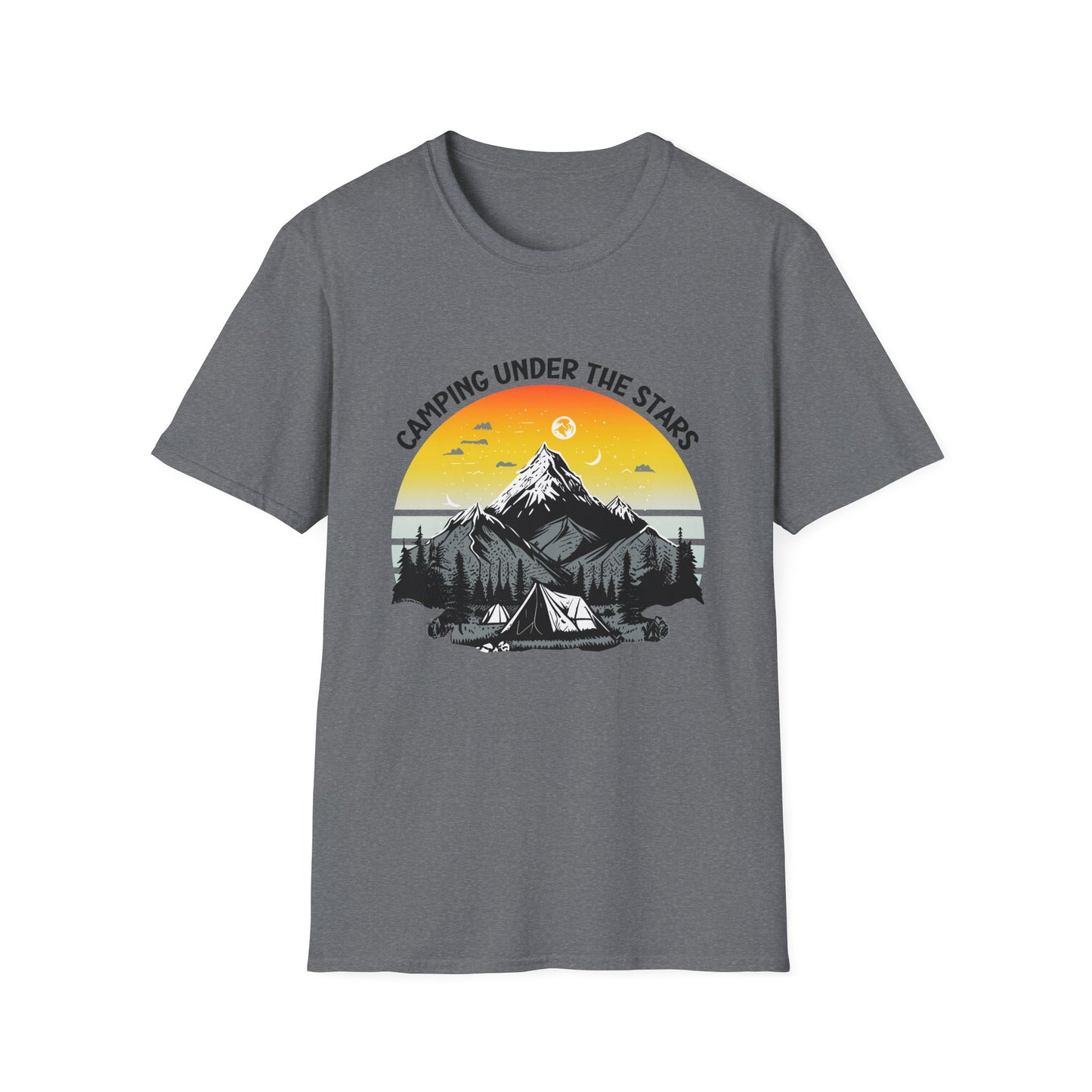 “Camping Under the Stars” Unisex Softstyle T-Shirt