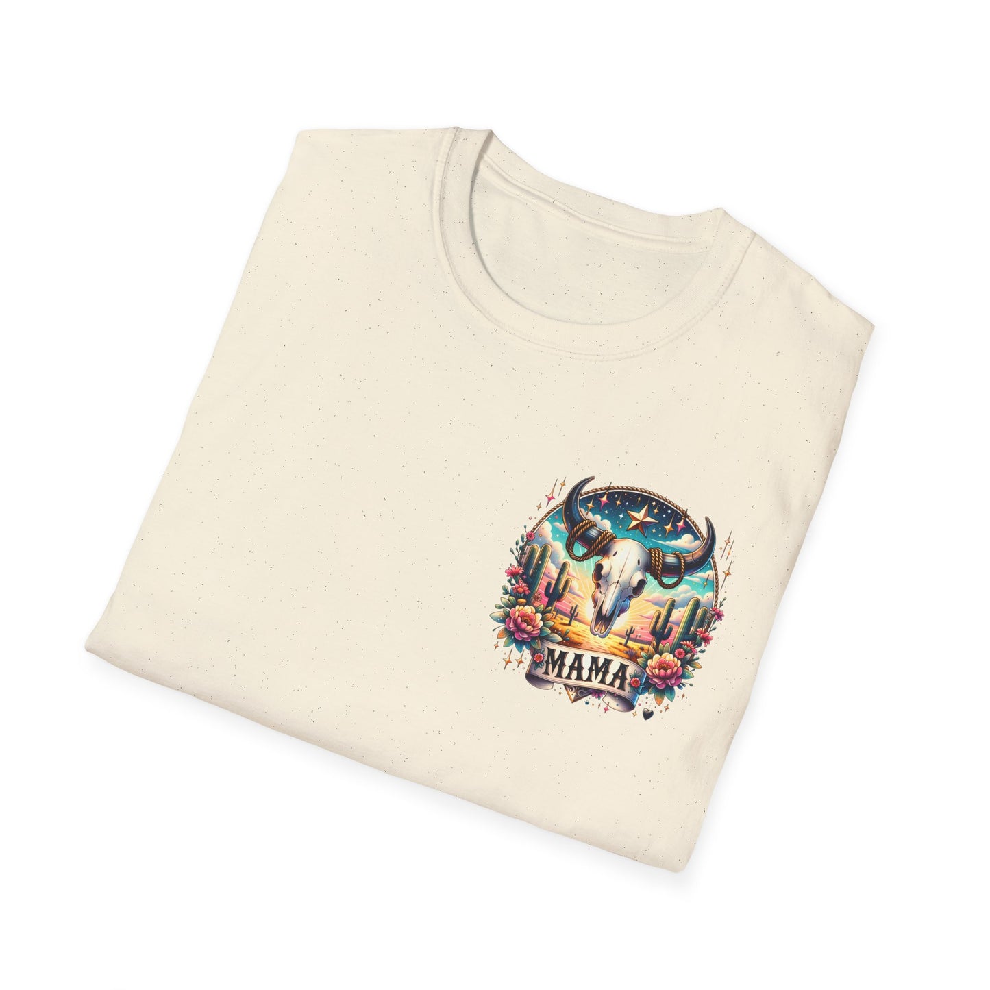 “Mama” Bull Skull Unisex Softstyle T-Shirt