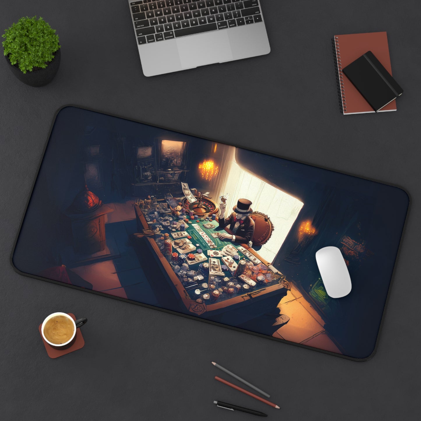 House of Cards & Consequences Gaming Desk Mat