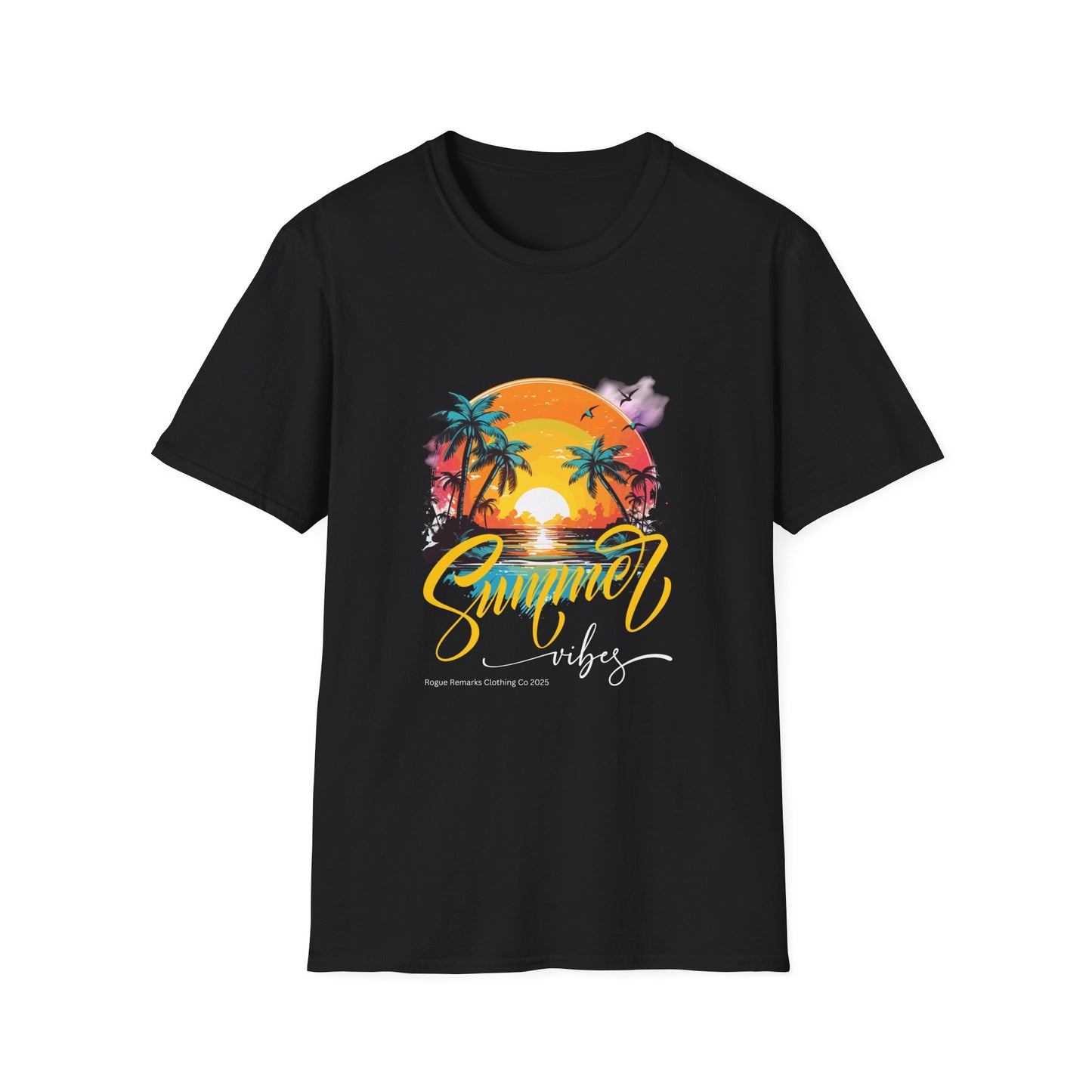 Summer Vibes T-Shirt – Escape to Paradise! Unisex Softstyle T-Shirt