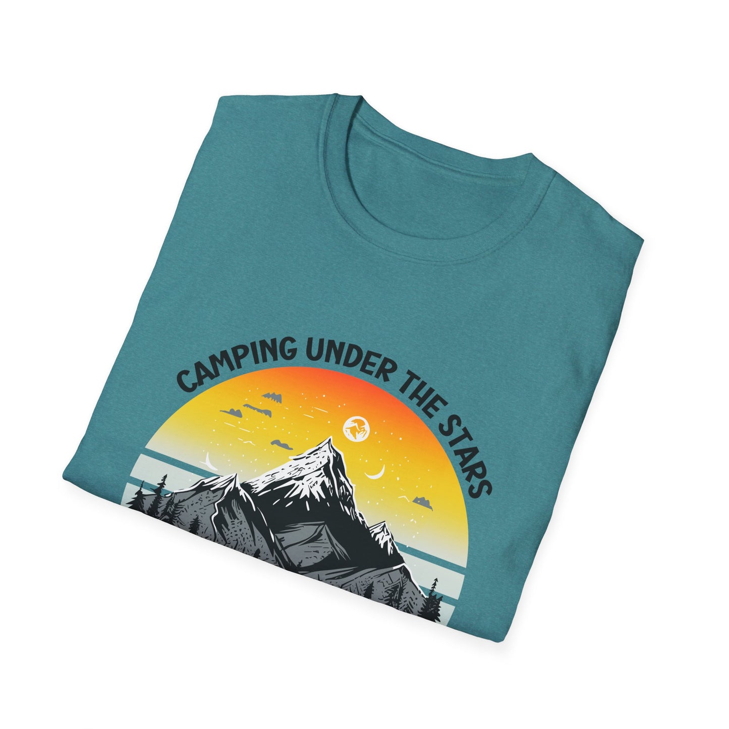 “Camping Under the Stars” Unisex Softstyle T-Shirt