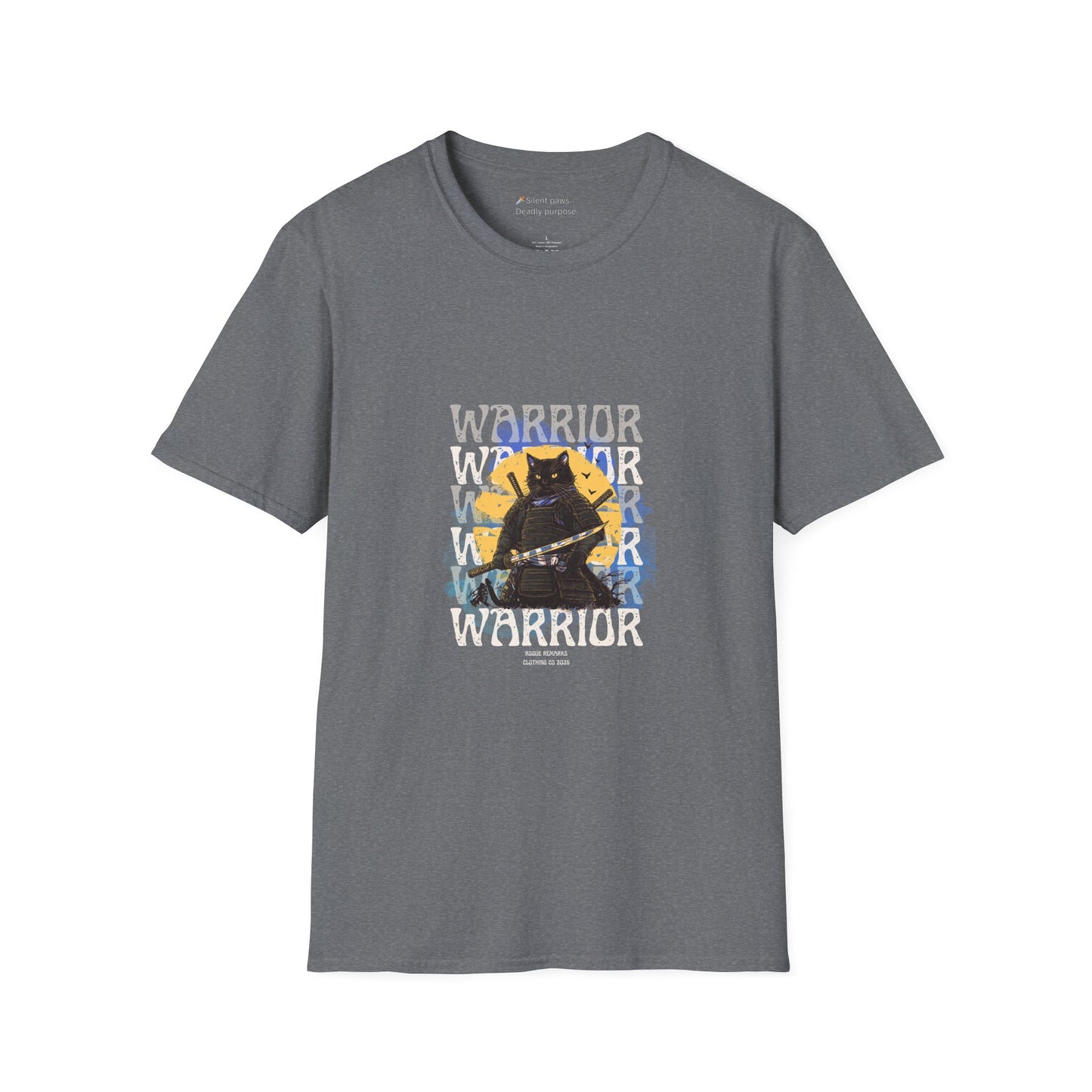 Samurai Cat Unisex Softstyle T-Shirt