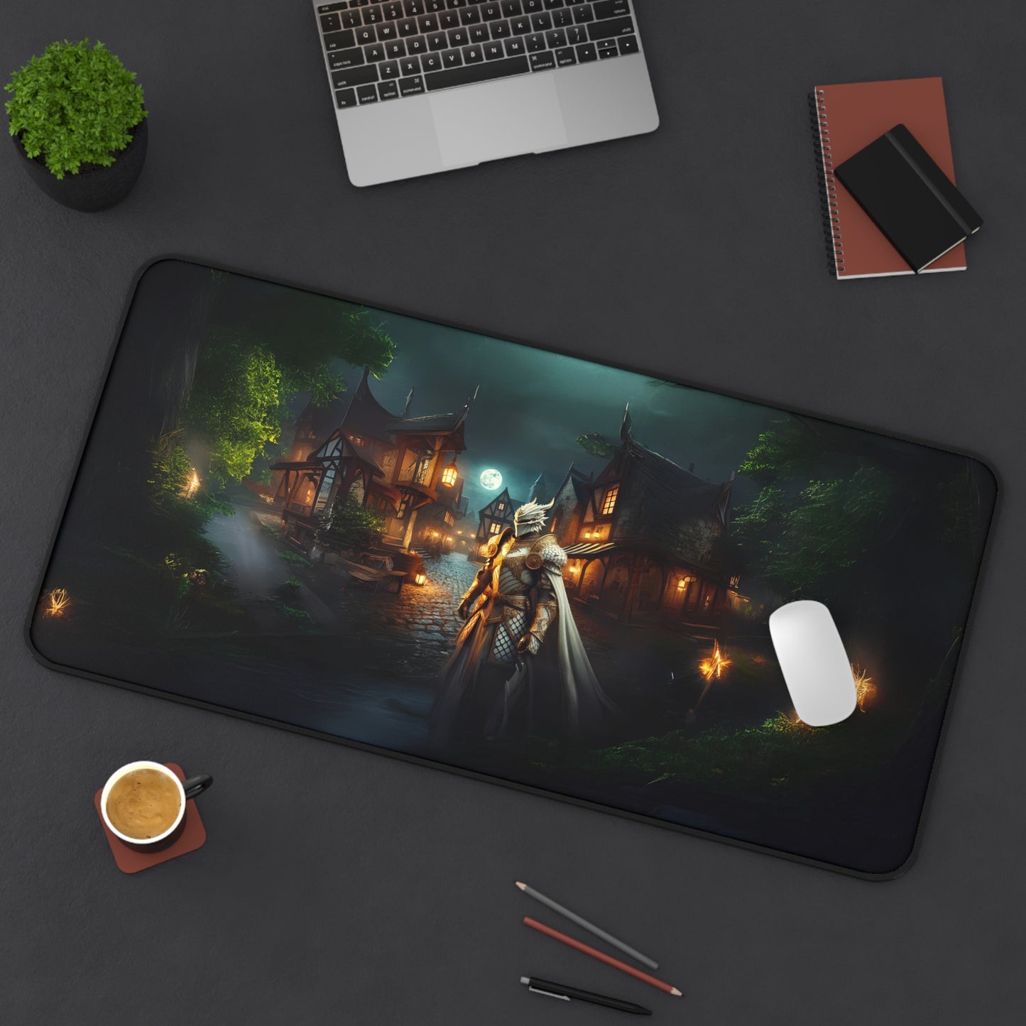 Midnight Fantasy Adventure Gaming Desk Mat