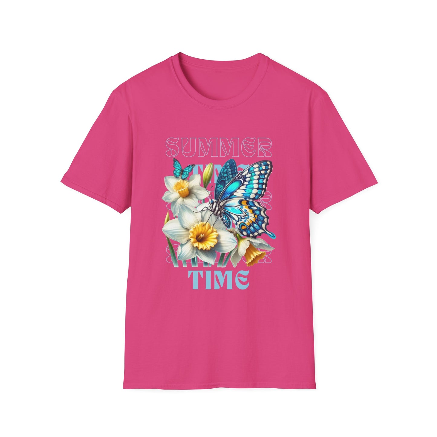Celebrate the Joy of Summer with Our Butterfly Blooms Unisex Softstyle T-Shirt