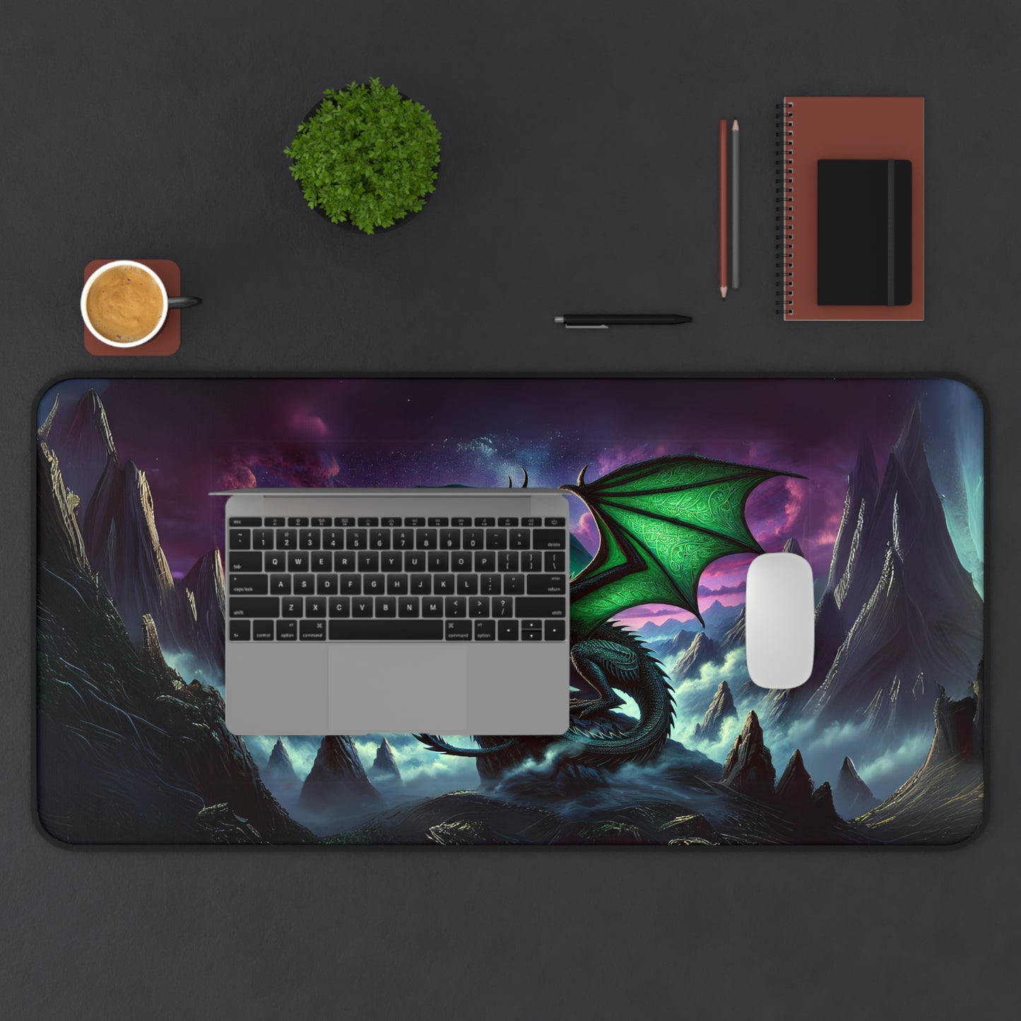Verdant Sentinel Gaming Desk Mat