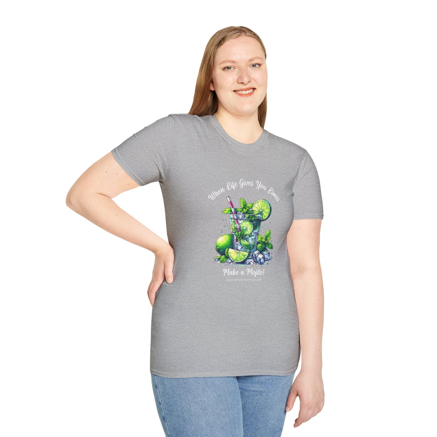 When Life Gives You Limes… Make a Mojito! Unisex Softstyle T-Shirt