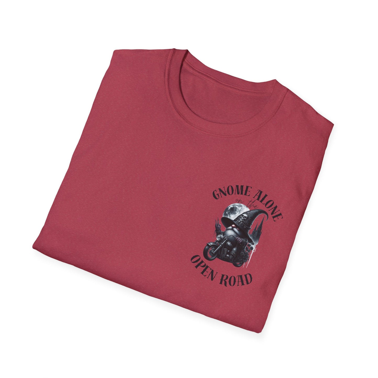 Gnome Alone on the Open Road Unisex Softstyle T-Shirt