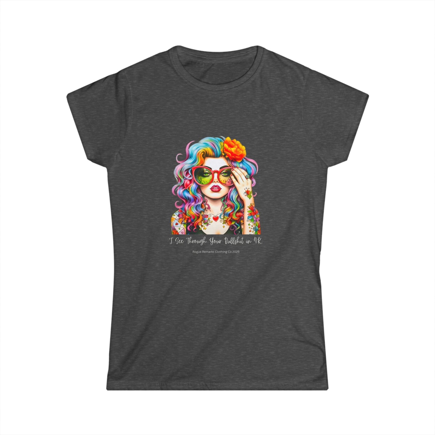 Colorful Floral Women's Softstyle Tee