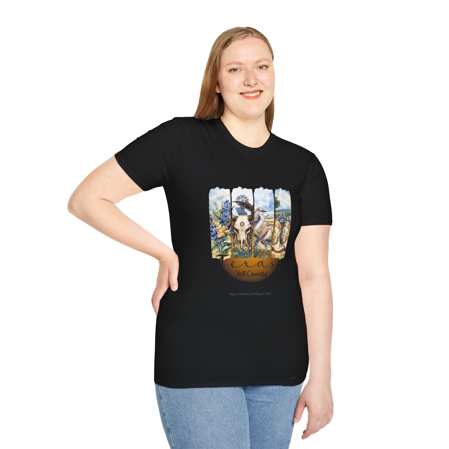 Texas Hill Country Tee – Lone Star Roots Edition Unisex Softstyle Tee