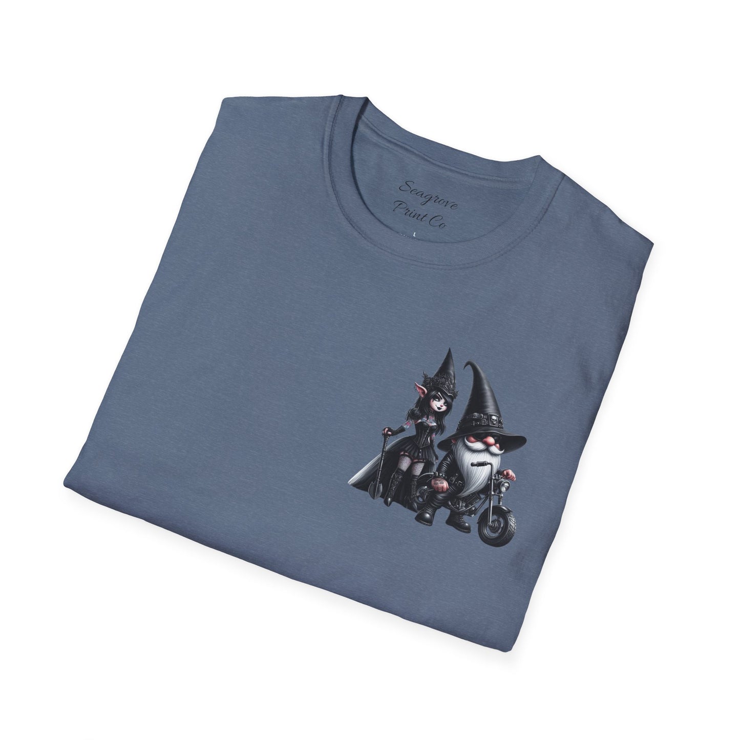 “Gothic Vibes, Midnight Rides” Unisex Softstyle T-Shirt
