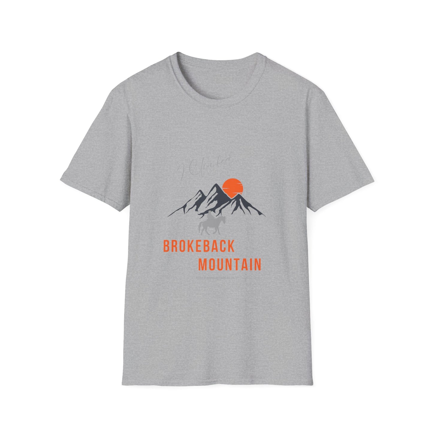 I Climbed Brokeback Mountain Unisex Softstyle T-Shirt