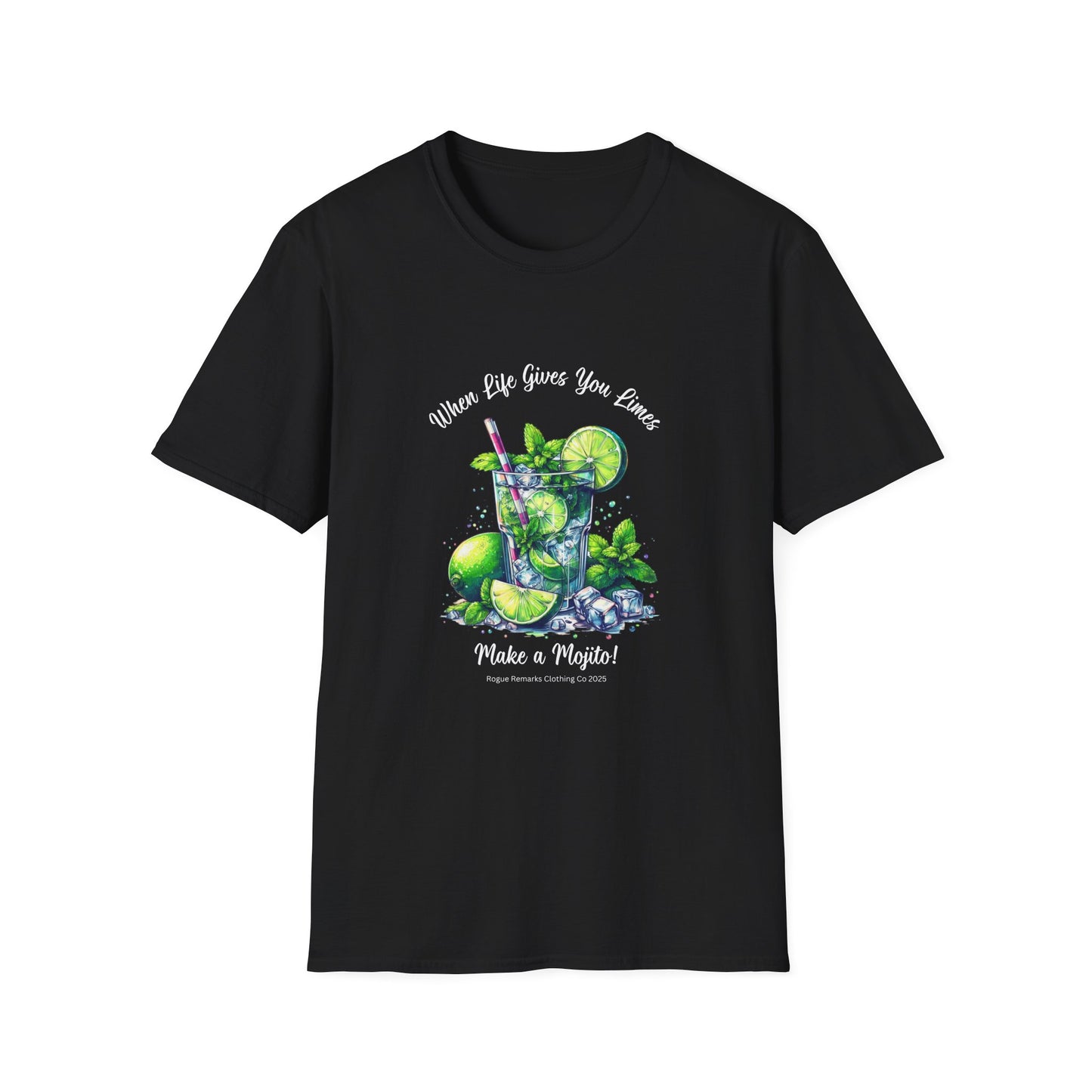 When Life Gives You Limes… Make a Mojito! Unisex Softstyle T-Shirt