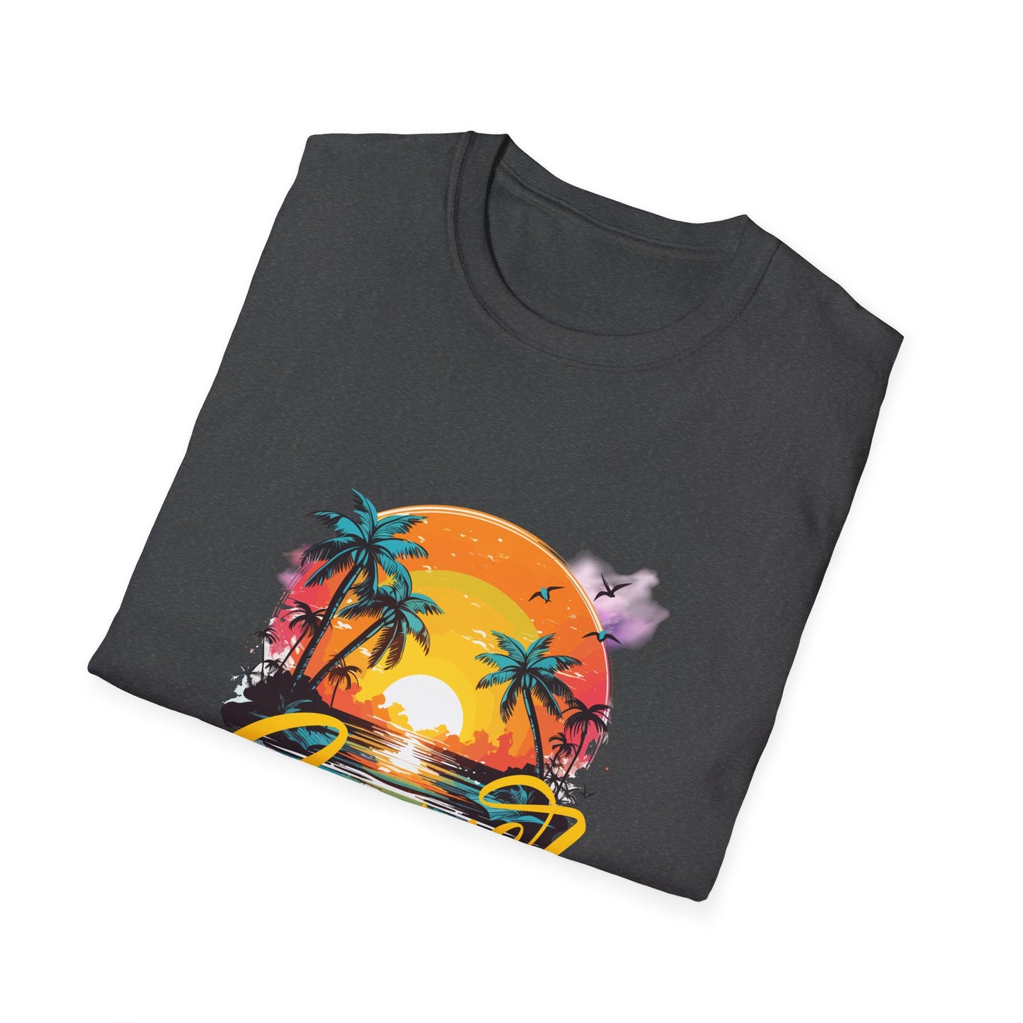 Summer Vibes T-Shirt – Escape to Paradise! Unisex Softstyle T-Shirt