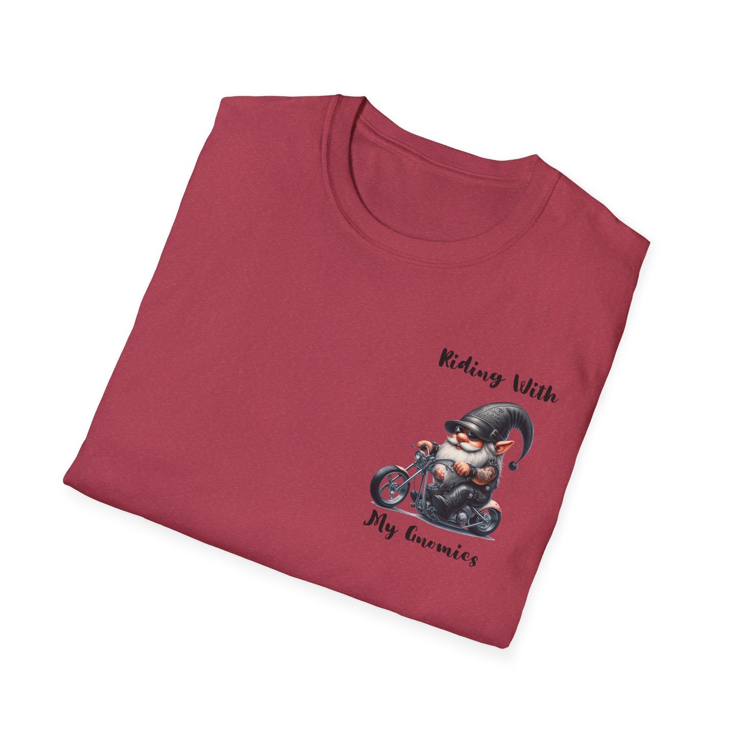 Riding With My Gnomies Unisex Softstyle T-Shirt