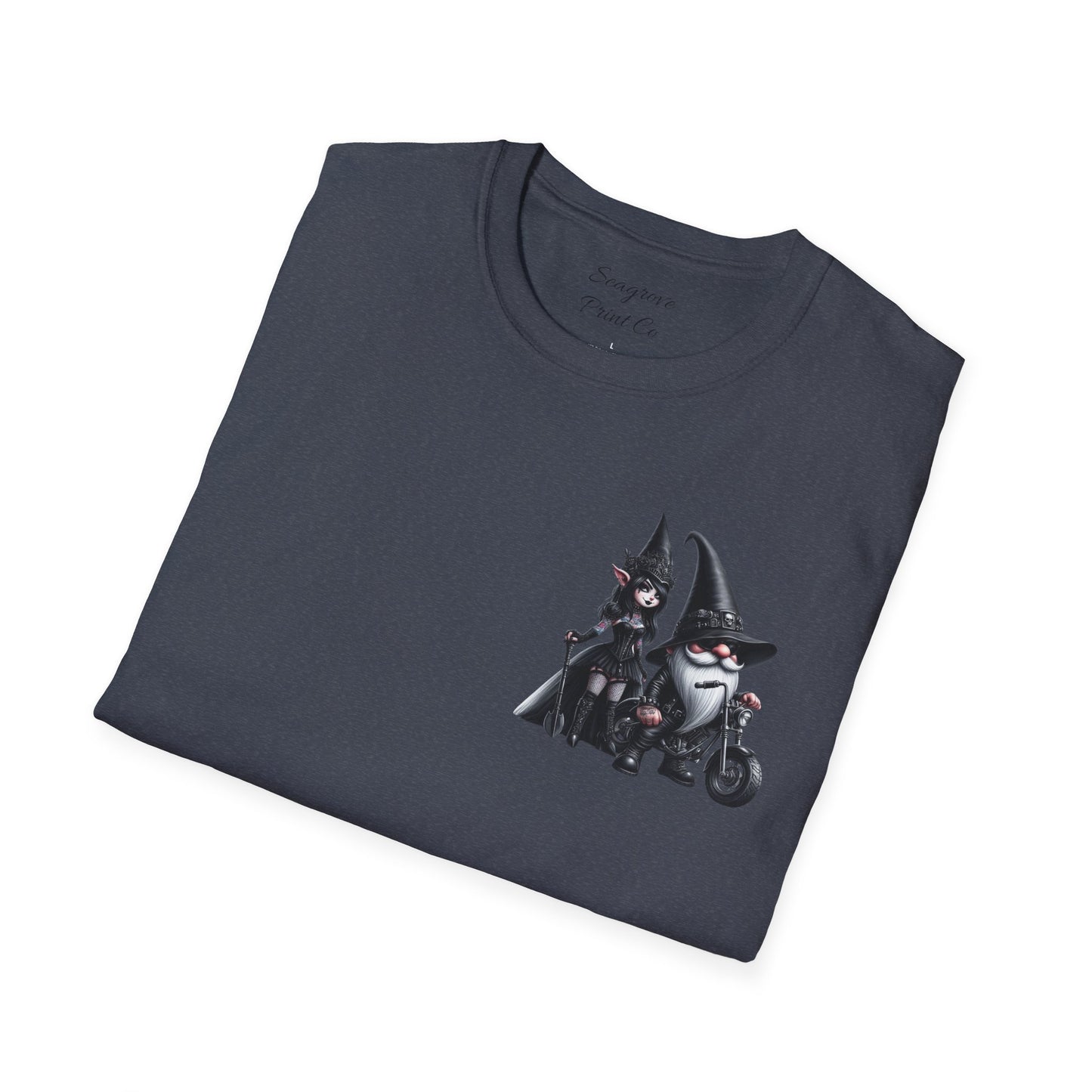 “Gothic Vibes, Midnight Rides” Unisex Softstyle T-Shirt