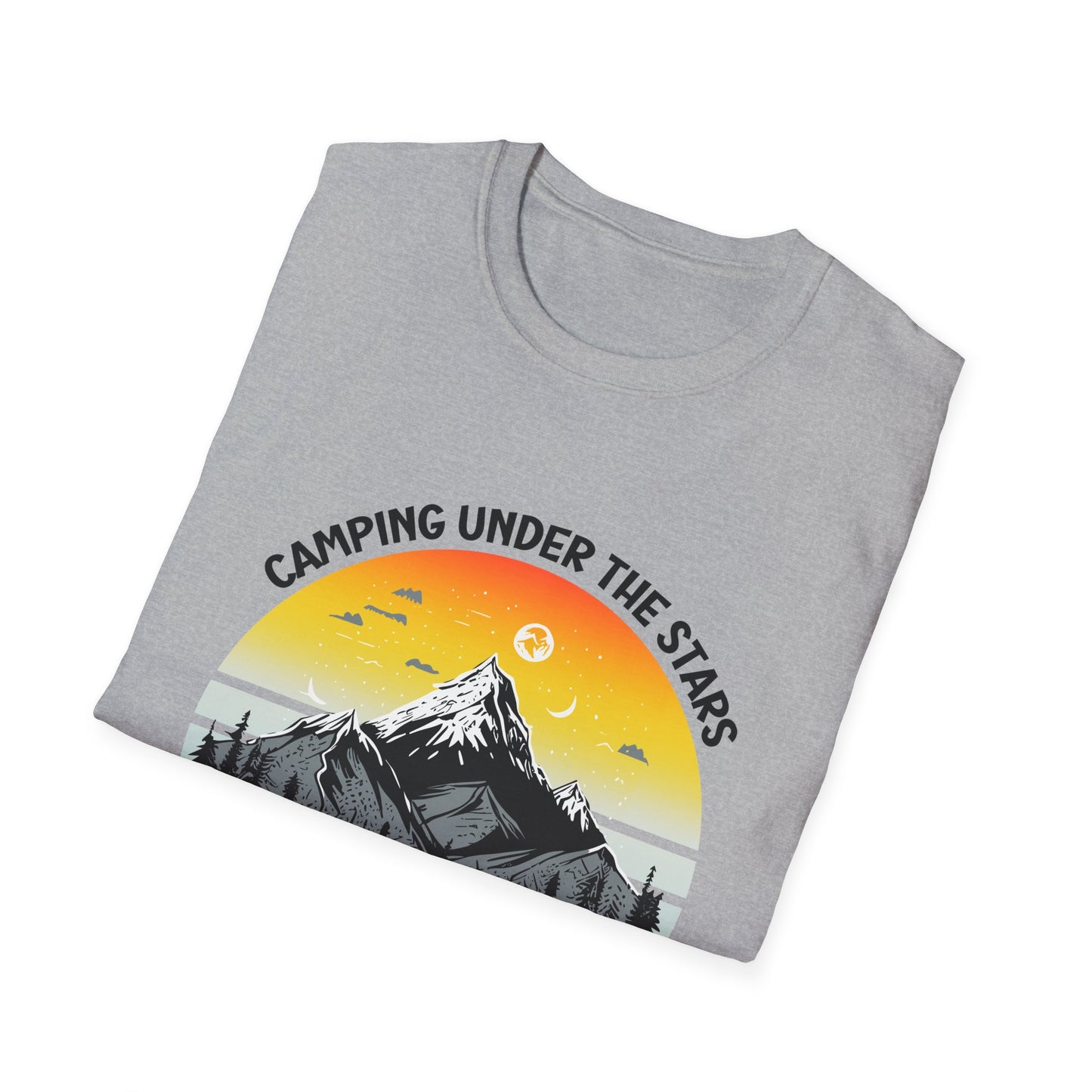 “Camping Under the Stars” Unisex Softstyle T-Shirt