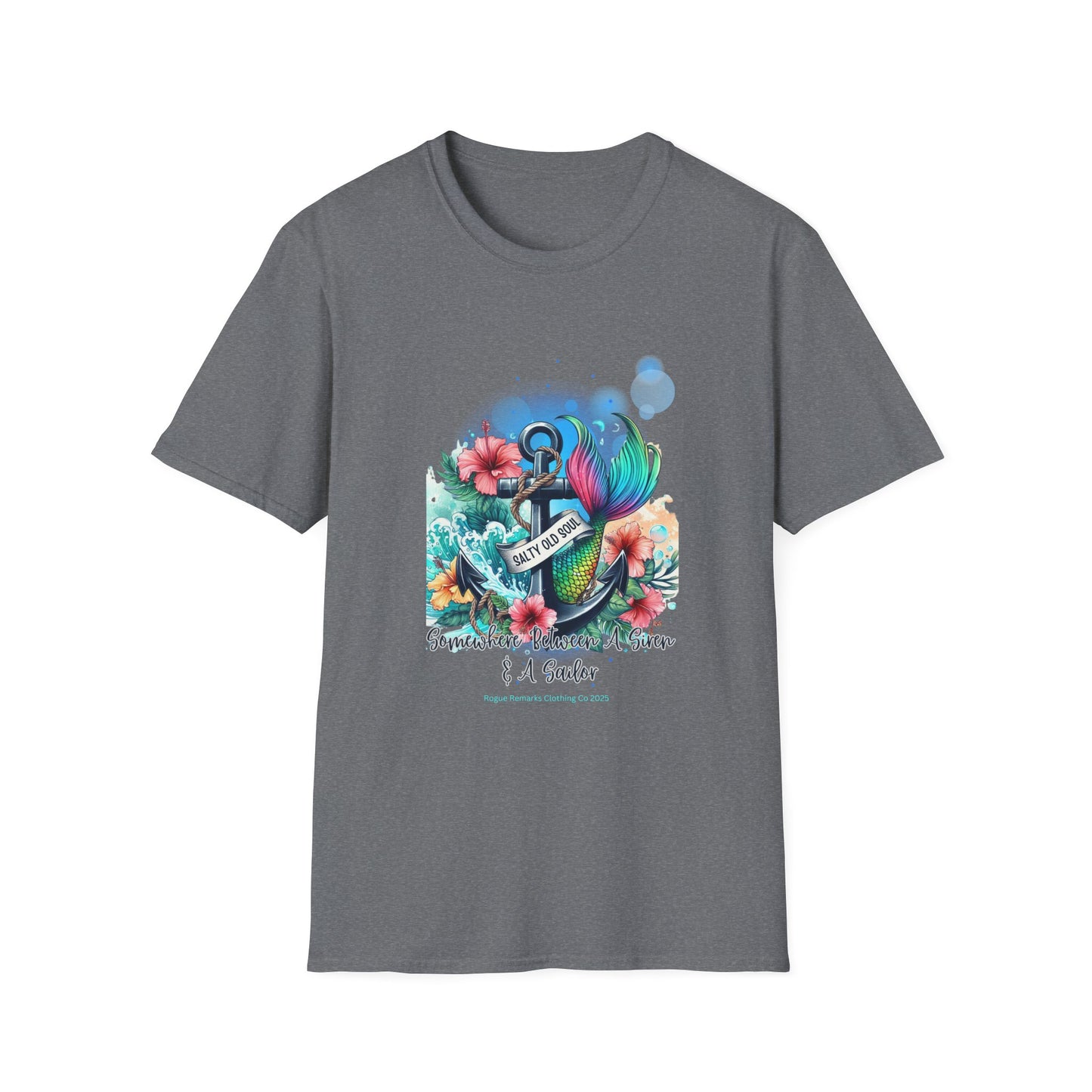 Somewhere Between a Siren & a Sailor Unisex Softstyle T-Shirt