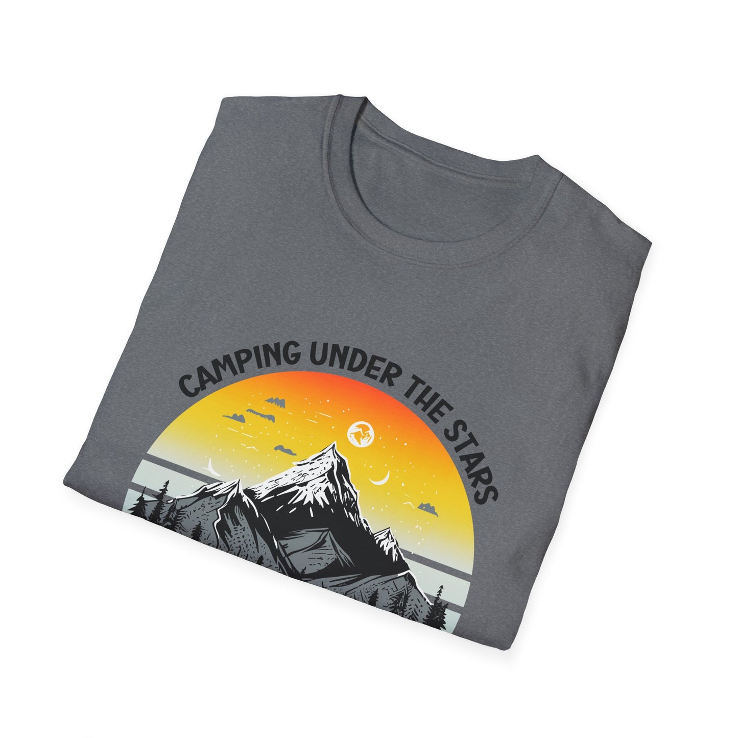 “Camping Under the Stars” Unisex Softstyle T-Shirt