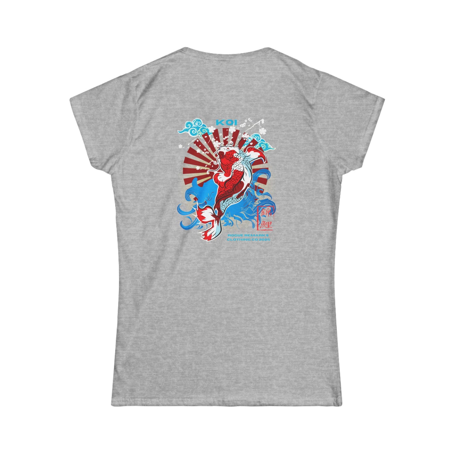 Koi Graphic Women's Softstyle Tee - Japanese Theme