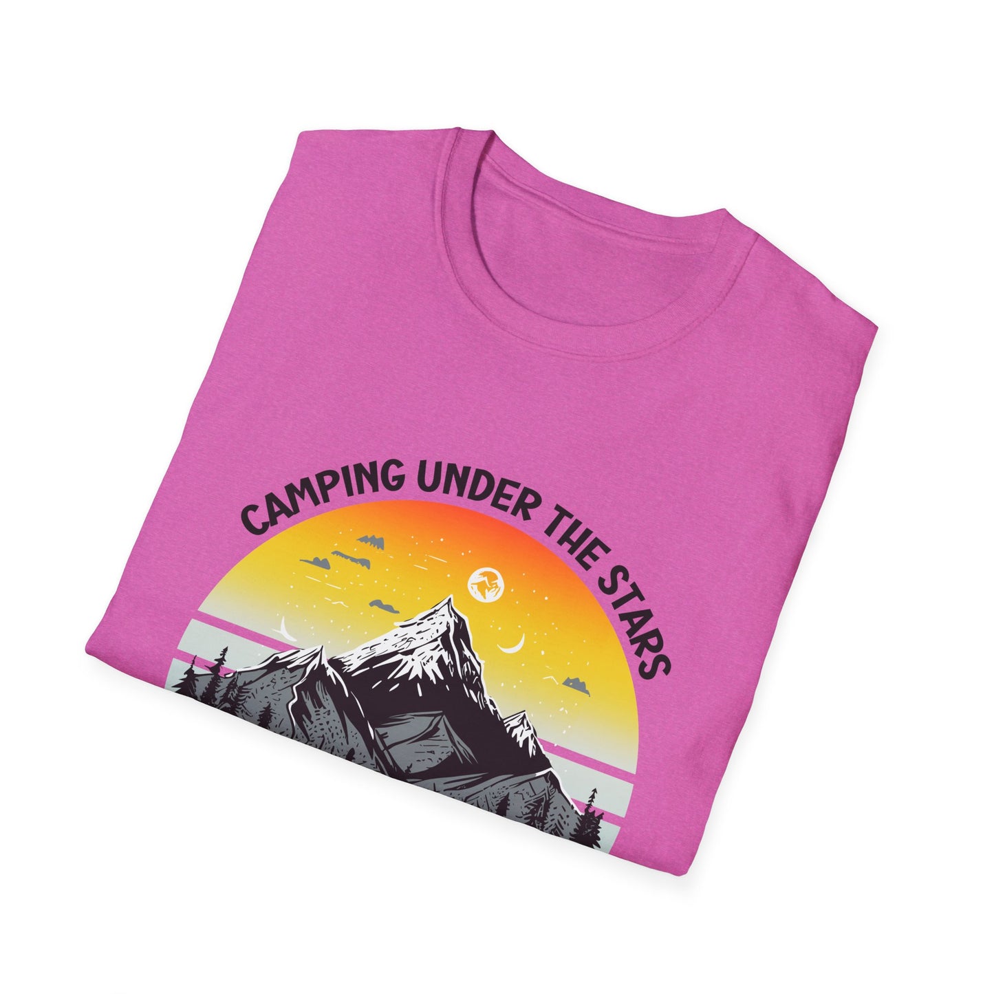 “Camping Under the Stars” Unisex Softstyle T-Shirt