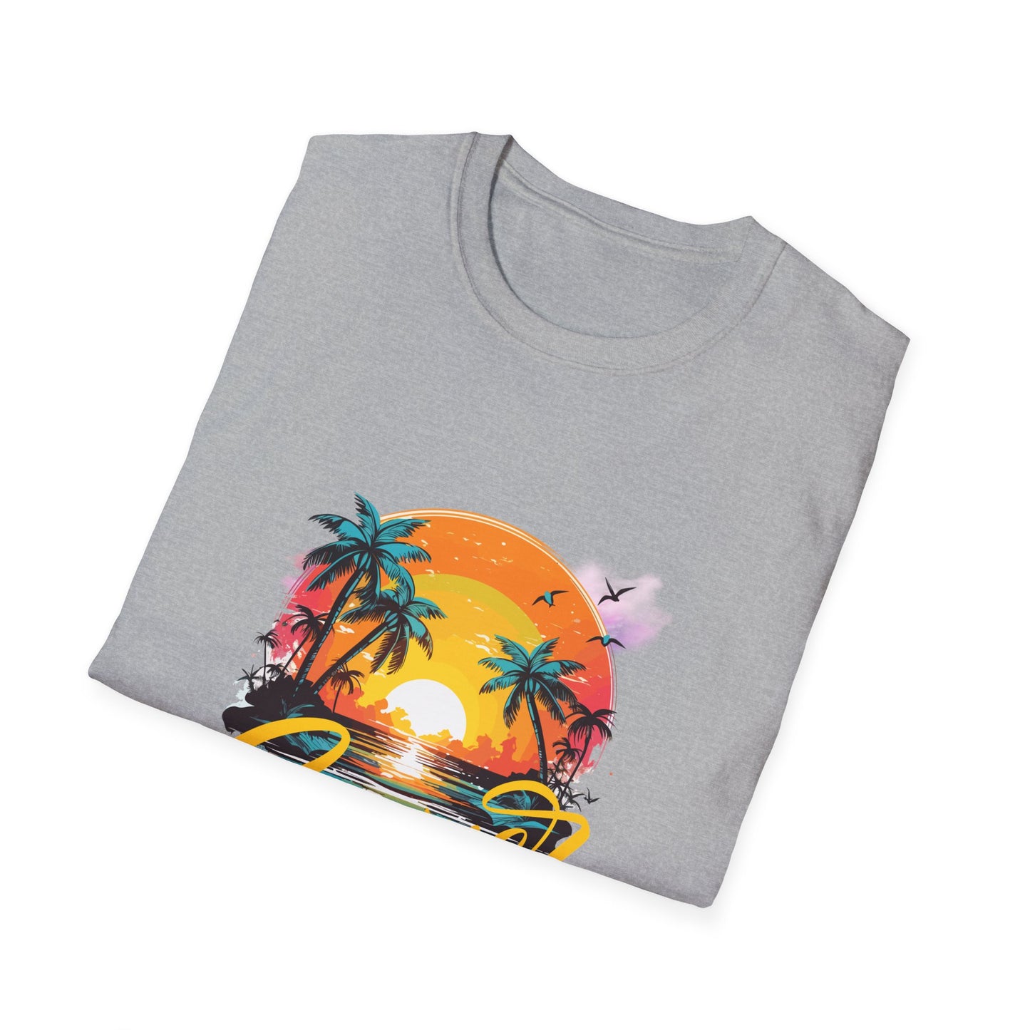 Summer Vibes T-Shirt – Escape to Paradise! Unisex Softstyle T-Shirt