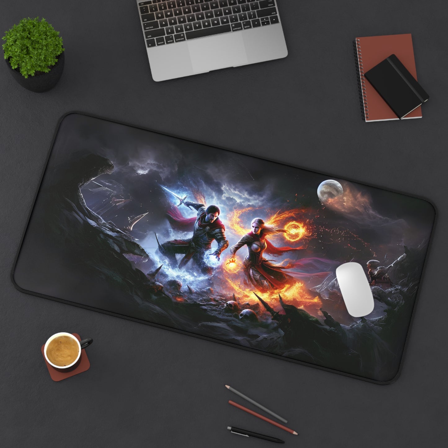 Elemental Duel Gaming Desk Mat
