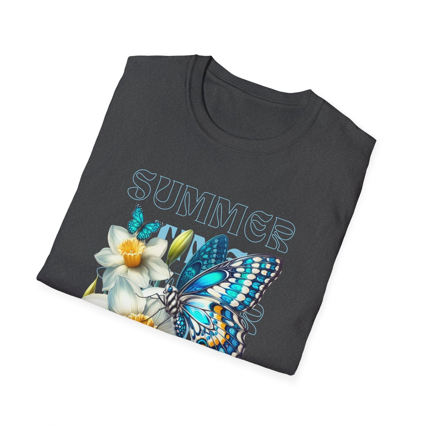 Celebrate the Joy of Summer with Our Butterfly Blooms Unisex Softstyle T-Shirt