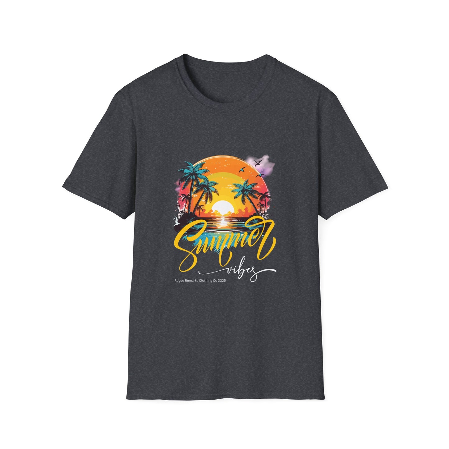 Summer Vibes T-Shirt – Escape to Paradise! Unisex Softstyle T-Shirt