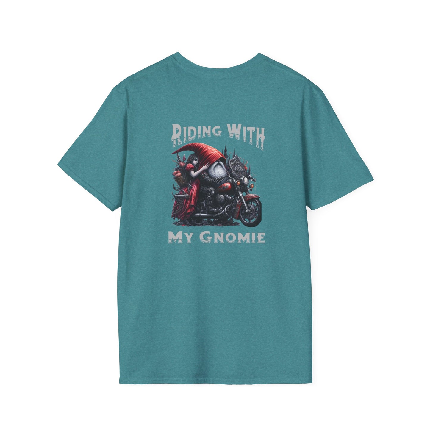 “Riding with My Gnomie” Unisex Softstyle T-Shirt