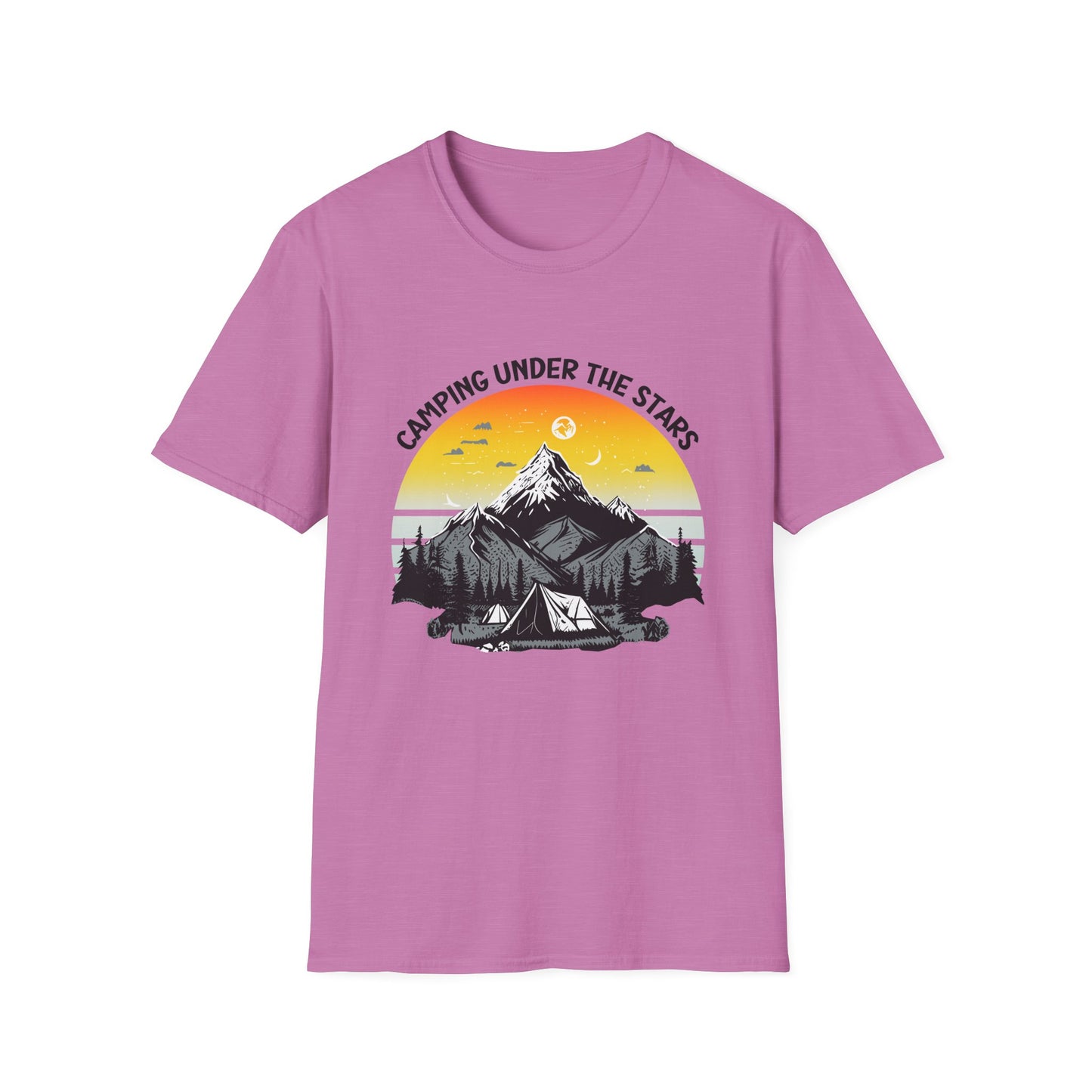 “Camping Under the Stars” Unisex Softstyle T-Shirt