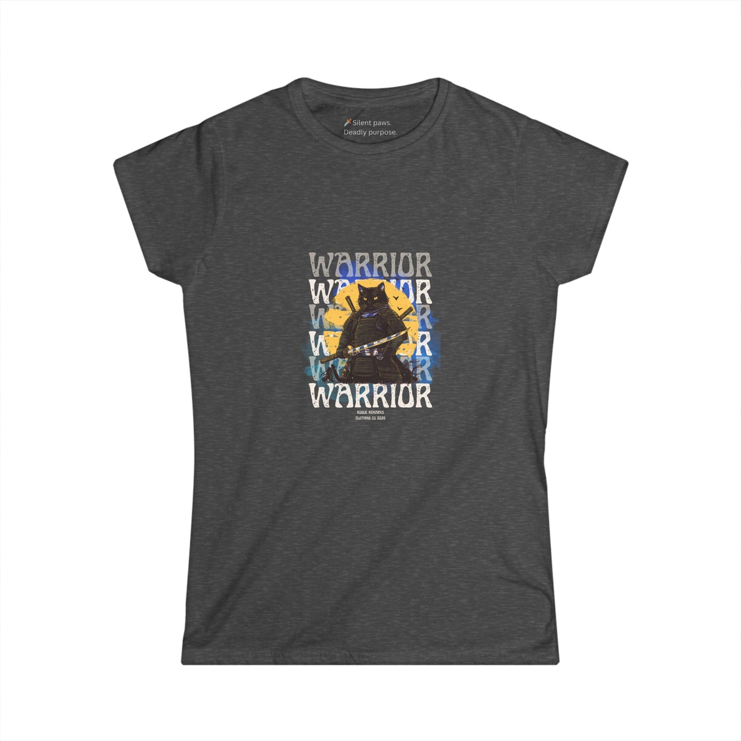 Samurai Cat Womens Softstyle Tee