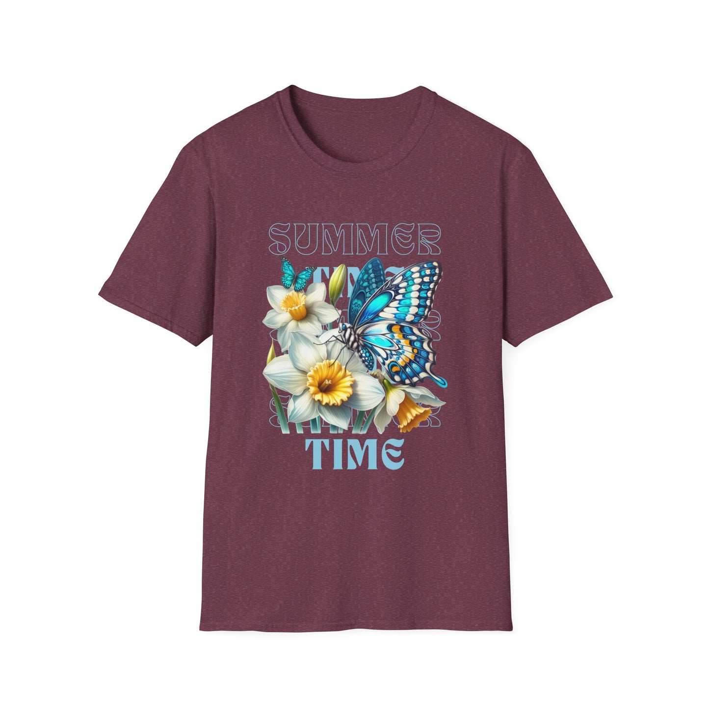 Celebrate the Joy of Summer with Our Butterfly Blooms Unisex Softstyle T-Shirt