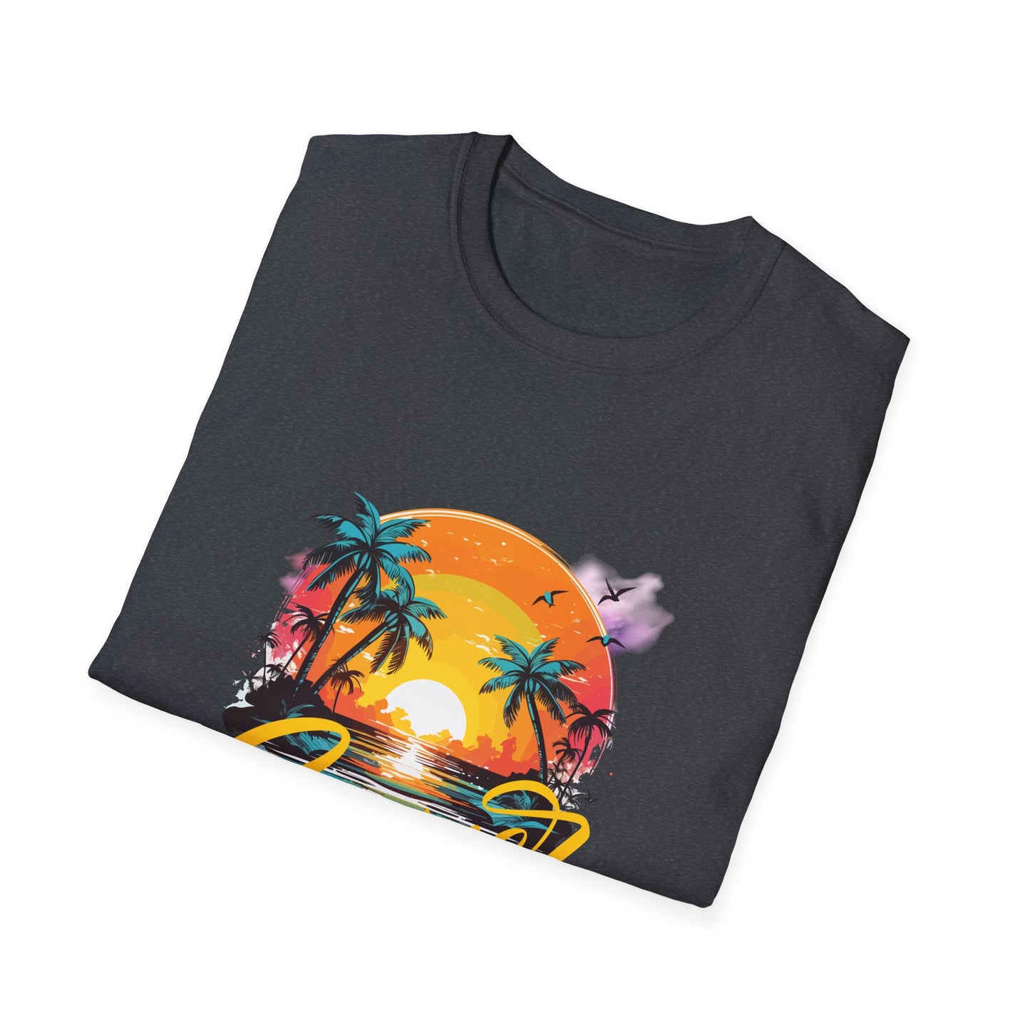 Summer Vibes T-Shirt – Escape to Paradise! Unisex Softstyle T-Shirt