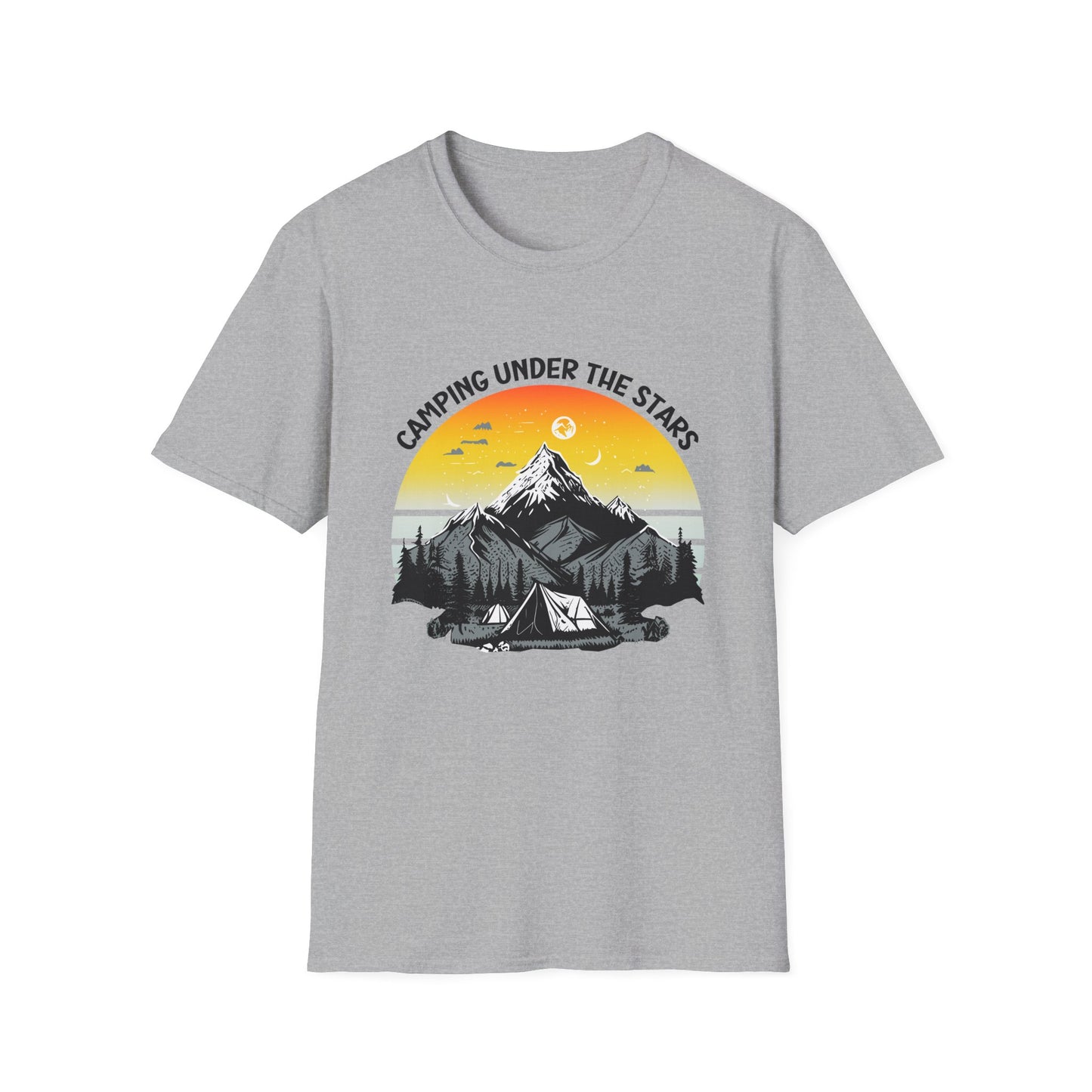 “Camping Under the Stars” Unisex Softstyle T-Shirt