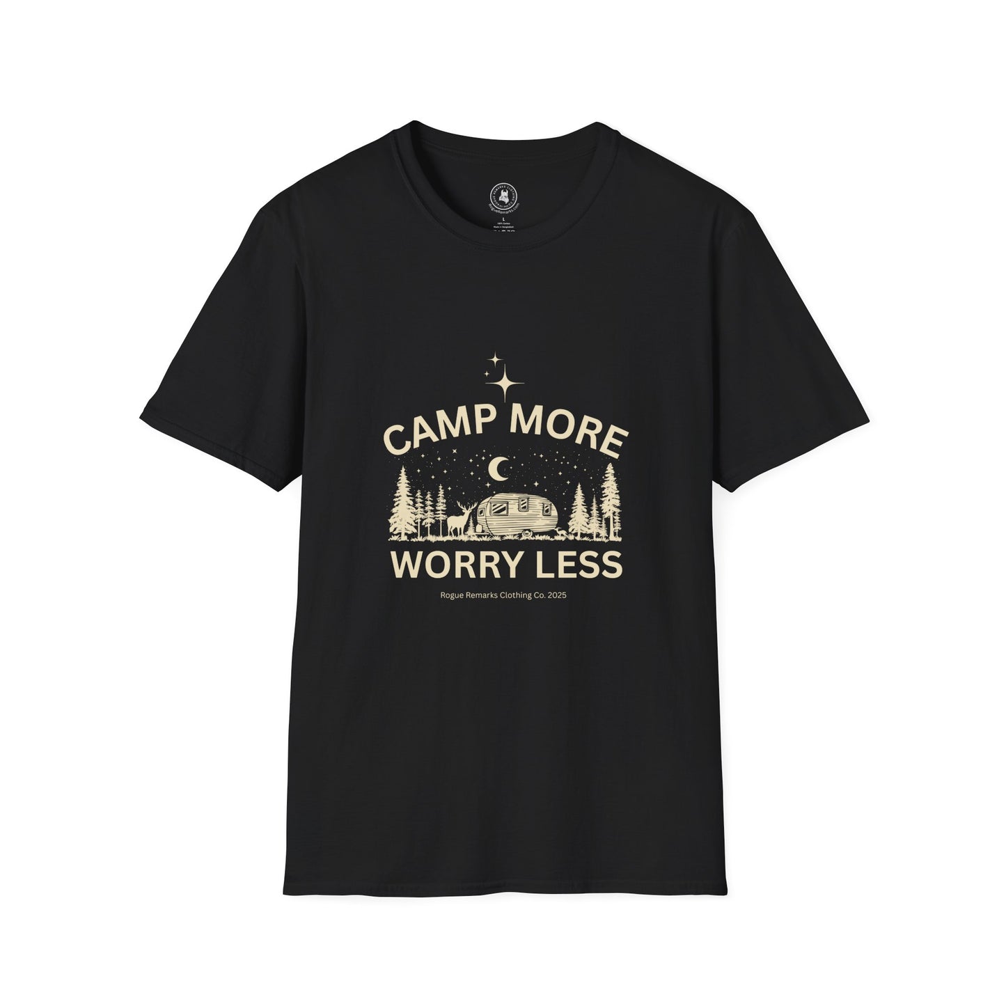 Camp More, Worry Less Tee – Stargazer Edition Unisex T-Shirt