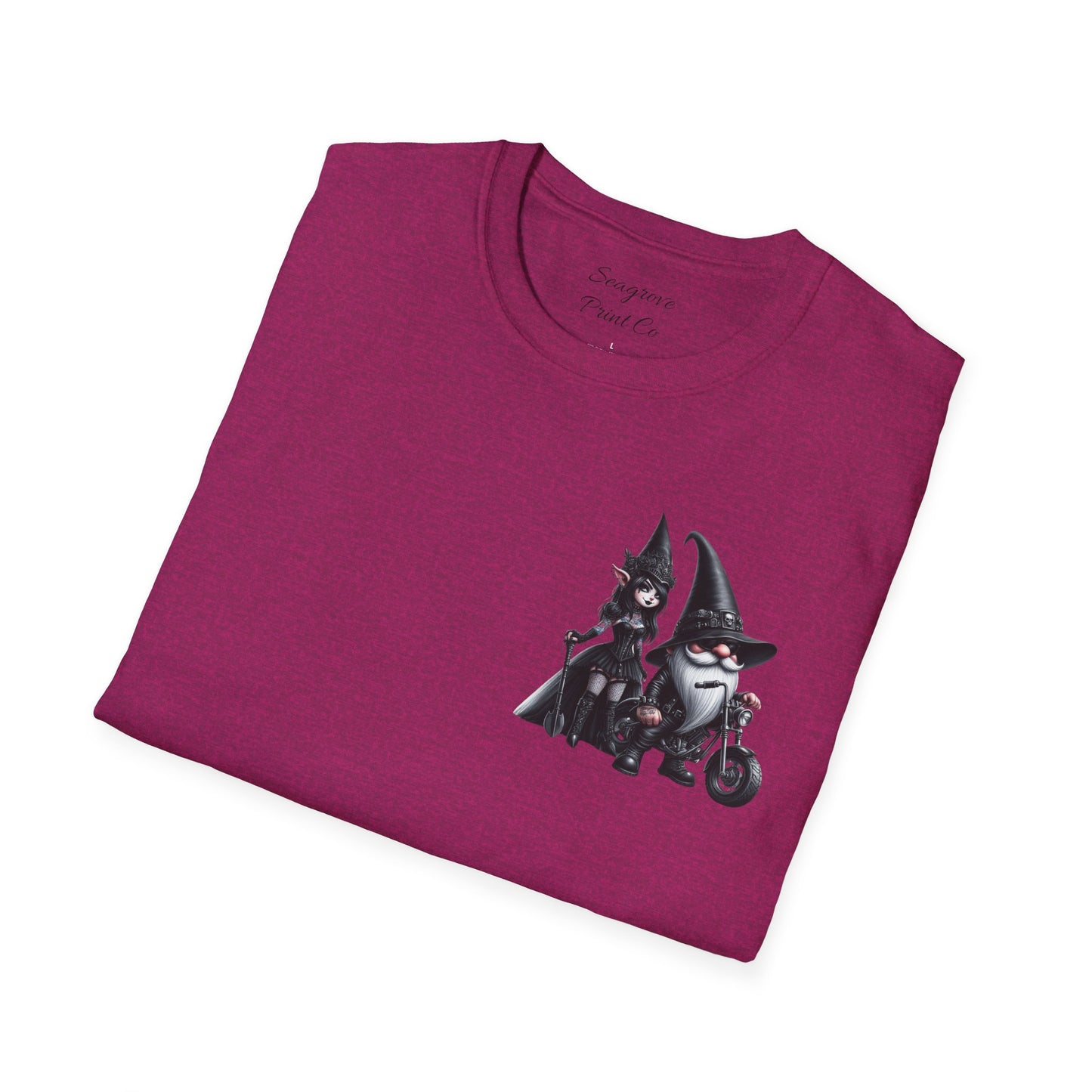 “Gothic Vibes, Midnight Rides” Unisex Softstyle T-Shirt