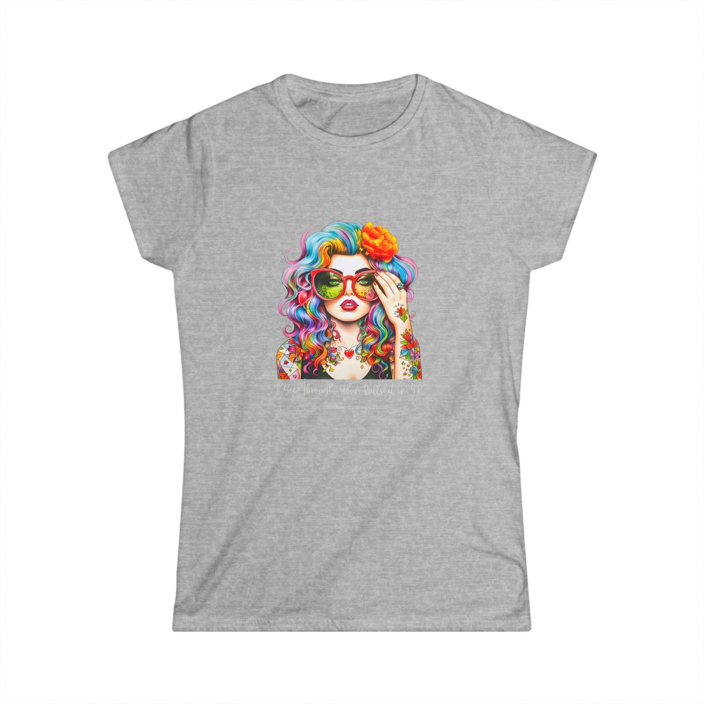 Colorful Floral Women's Softstyle Tee