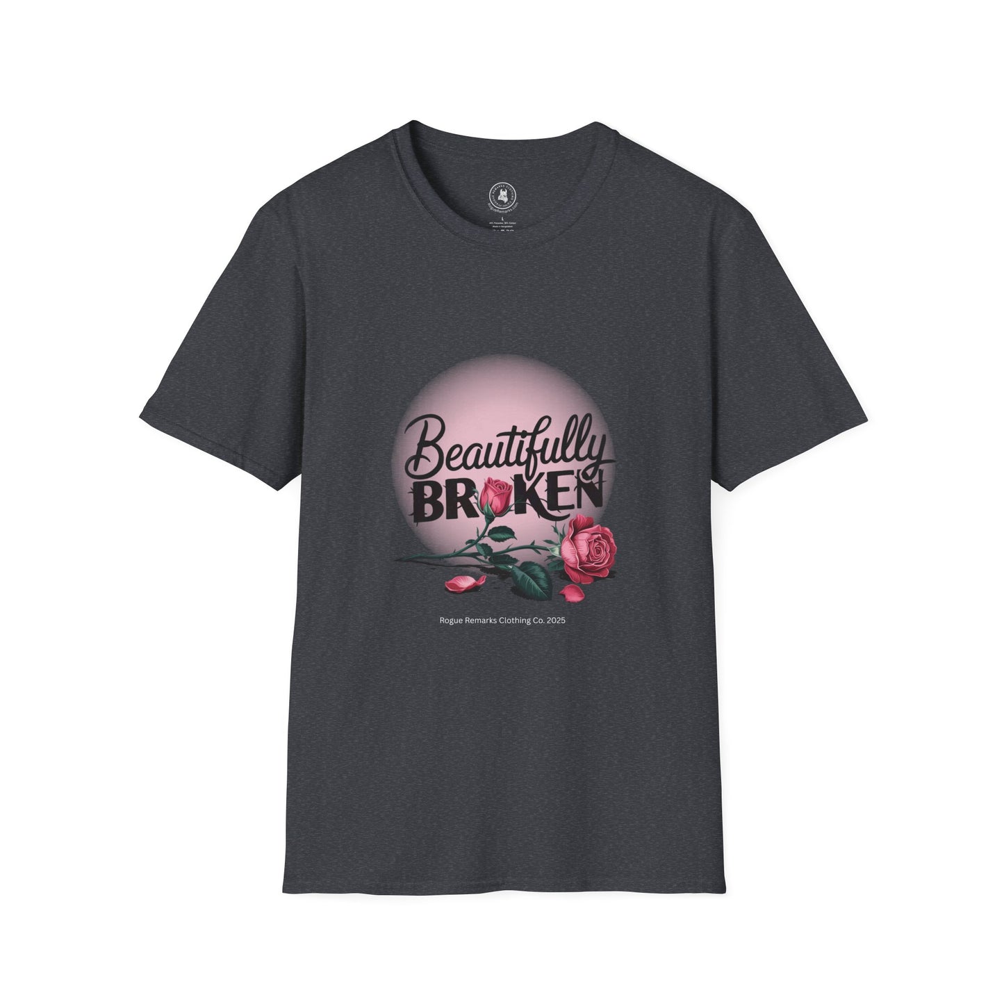 Beautifully Broken – Rogue Rose Edition Unisex Softstyle T-Shirt