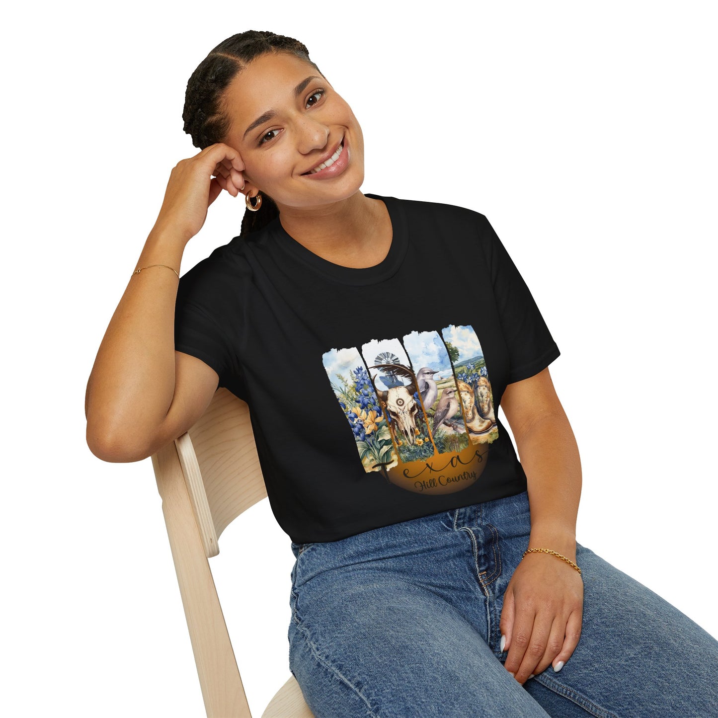 Texas Hill Country Tee – Lone Star Roots Edition Unisex Softstyle Tee
