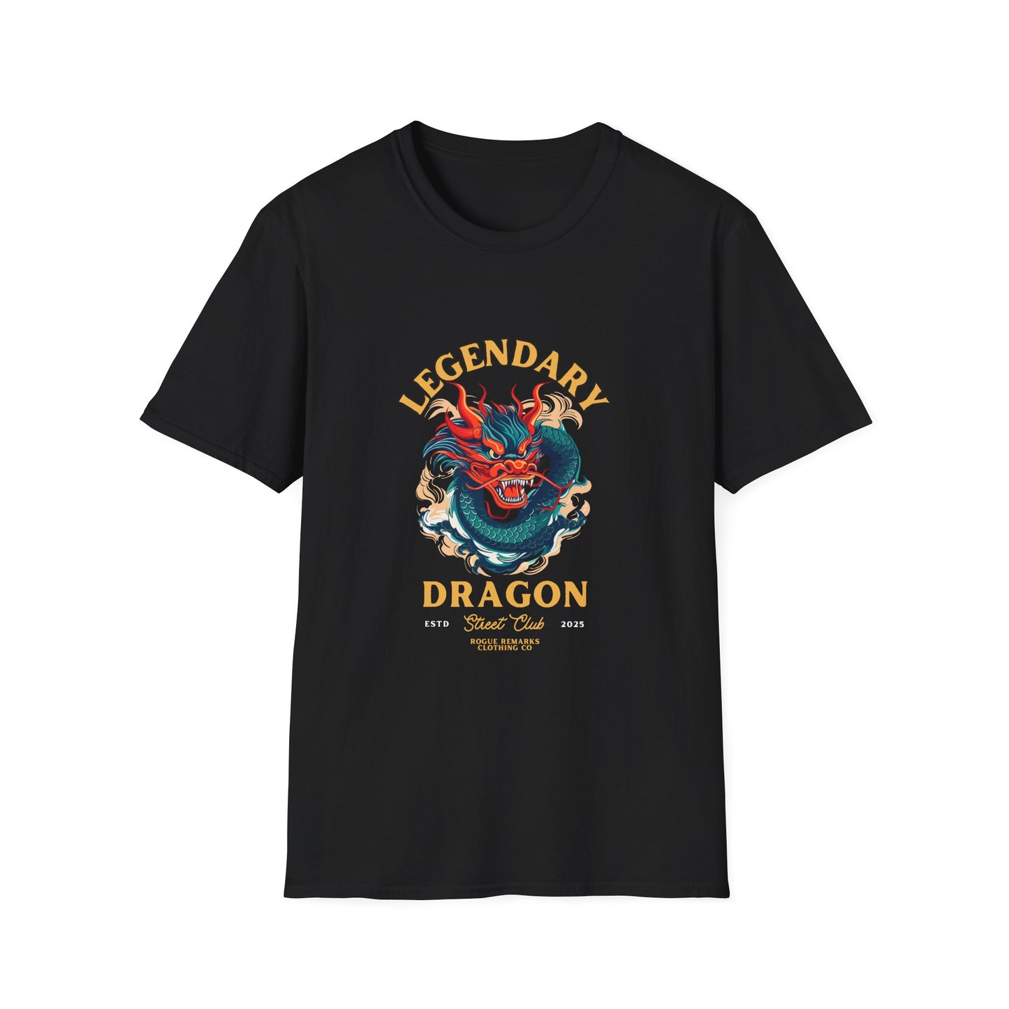 Coiled Legendary Dragon Unisex Softstyle T-Shirt