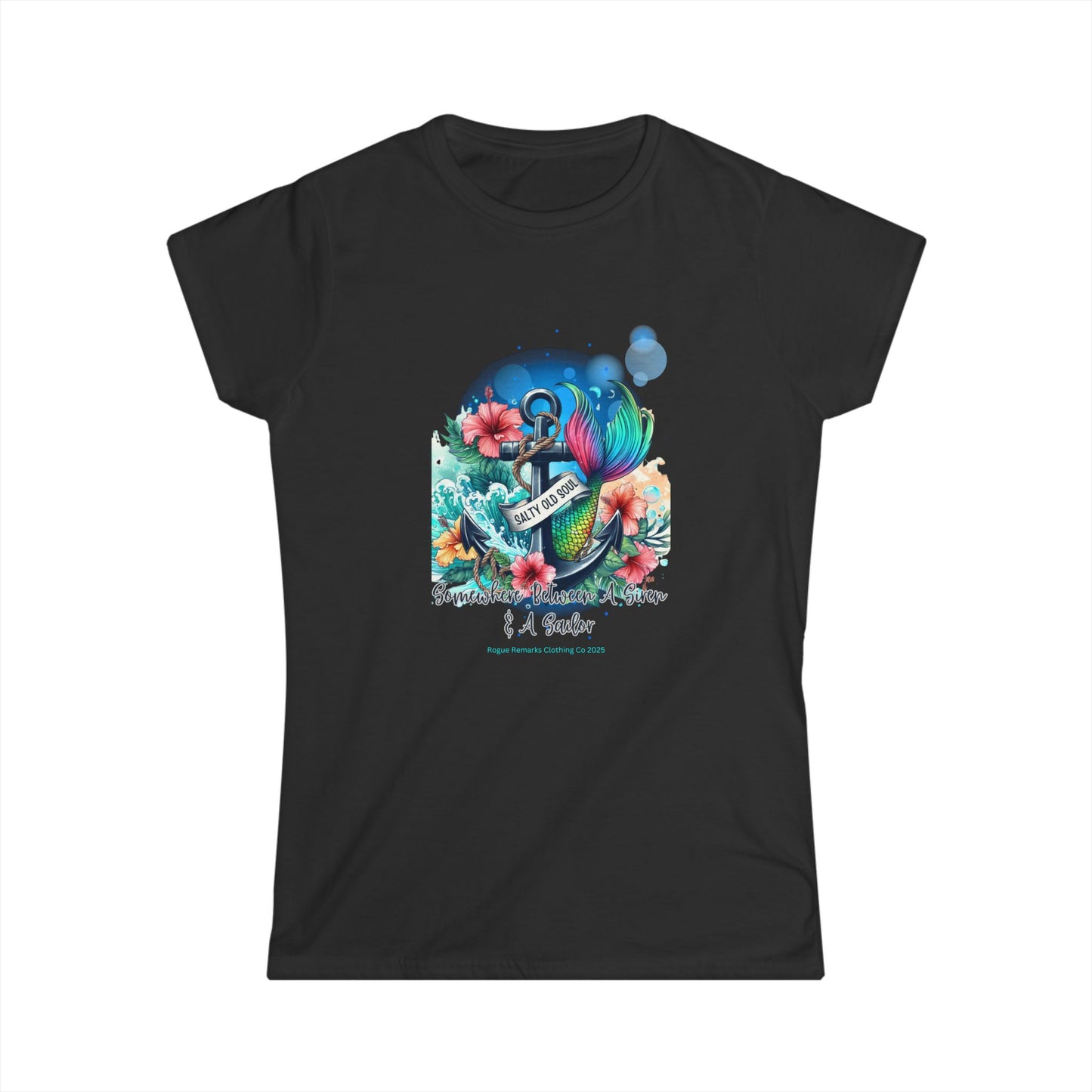 Somewhere Between a Siren & a Sailor Women's Softstyle Tee