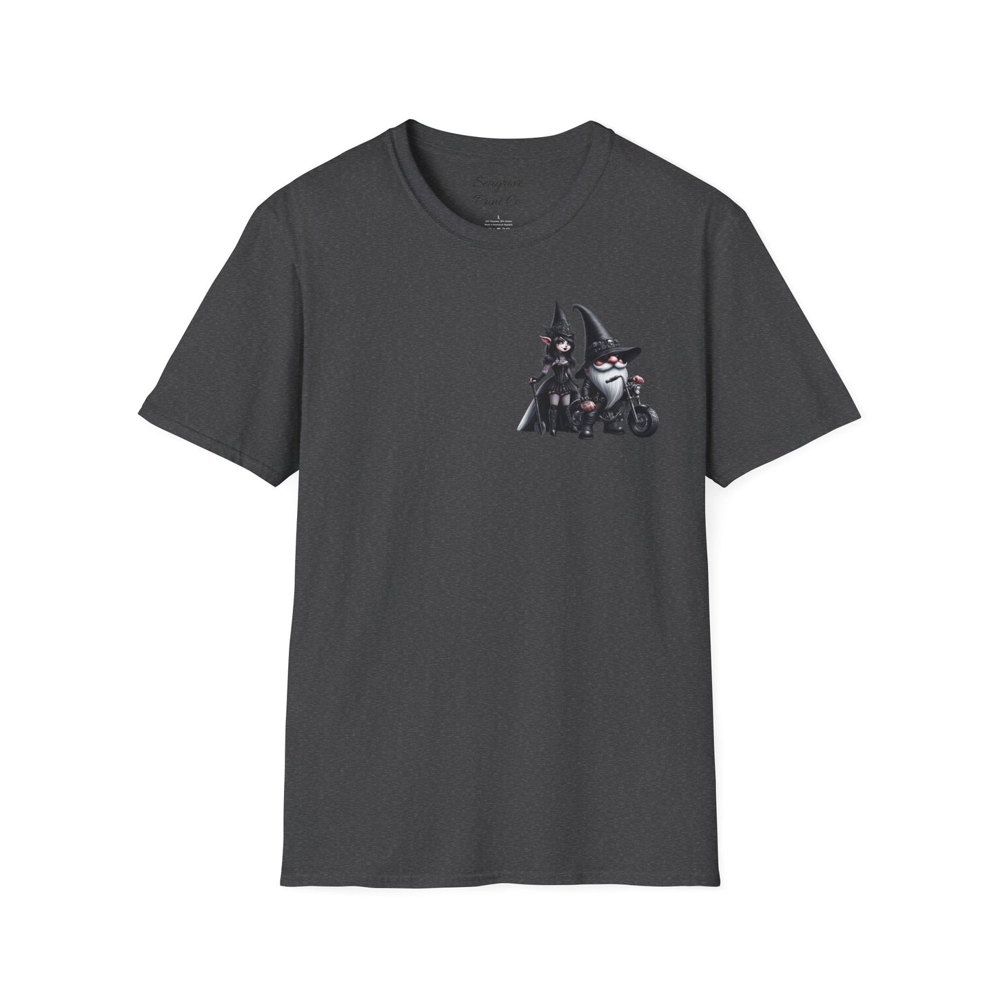 “Gothic Vibes, Midnight Rides” Unisex Softstyle T-Shirt